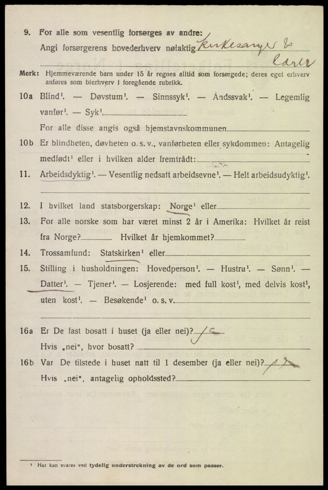 SAK, 1920 census for Feda, 1920, p. 1714