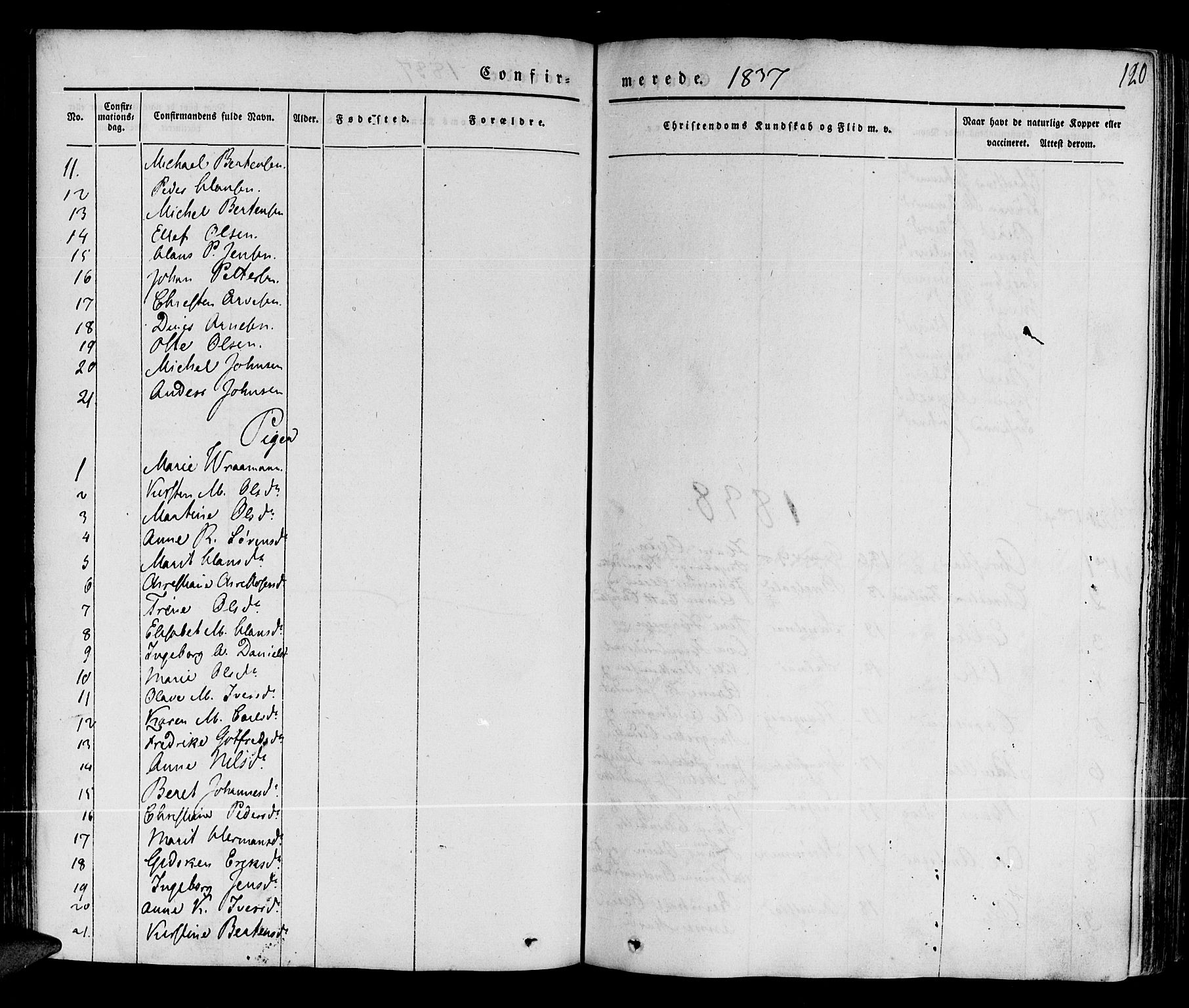 Ibestad sokneprestembete, AV/SATØ-S-0077/H/Ha/Haa/L0006kirke: Parish register (official) no. 6, 1837-1850, p. 120