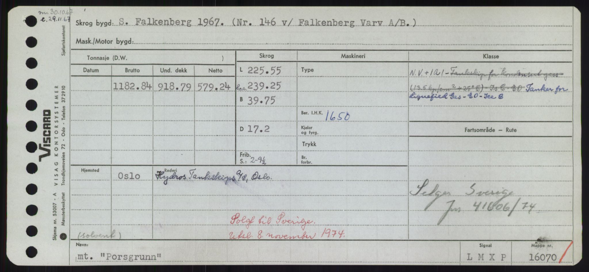 Sjøfartsdirektoratet med forløpere, Skipsmålingen, RA/S-1627/H/Hd/L0029: Fartøy, P, p. 529