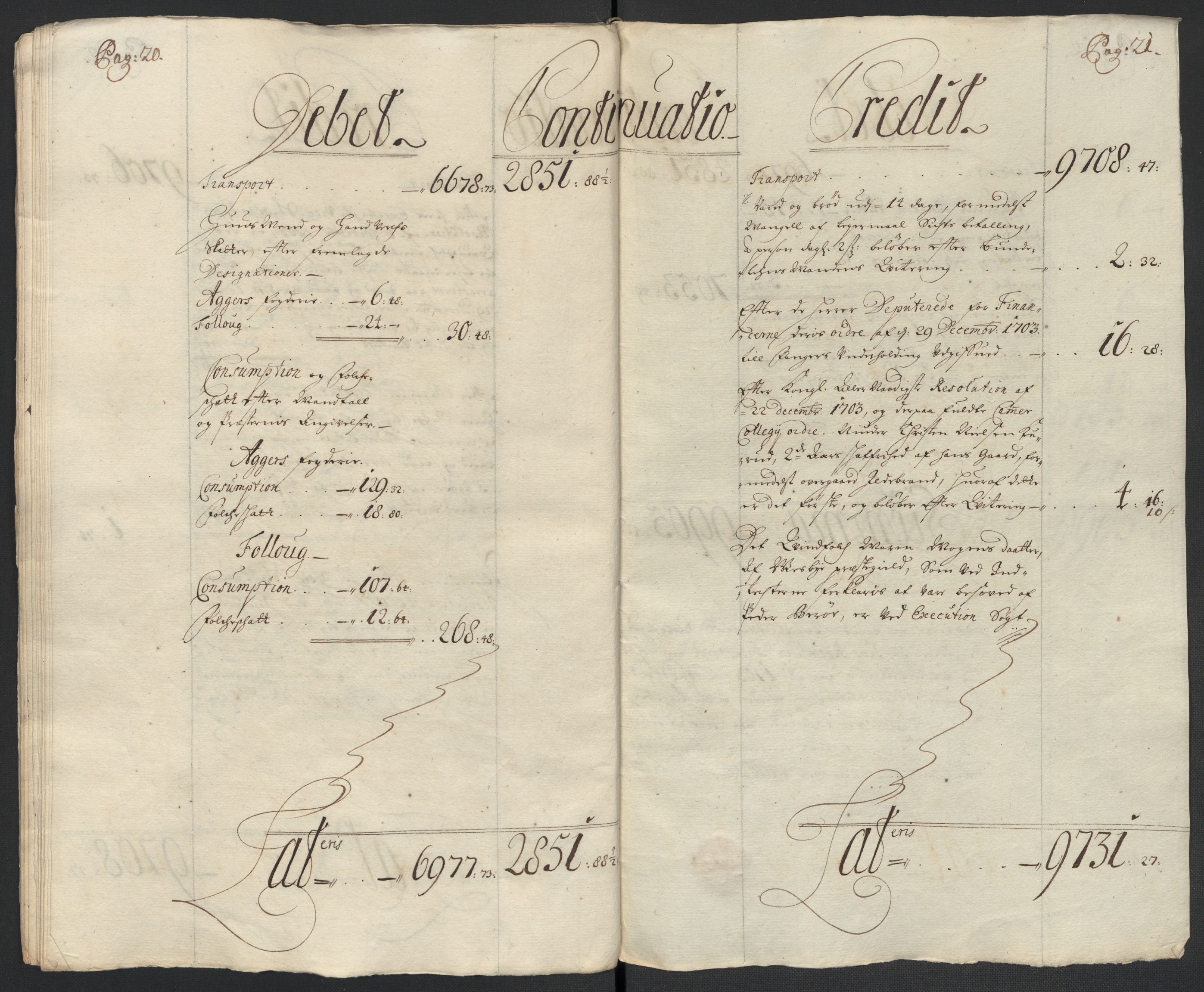 Rentekammeret inntil 1814, Reviderte regnskaper, Fogderegnskap, RA/EA-4092/R10/L0445: Fogderegnskap Aker og Follo, 1703-1704, p. 27