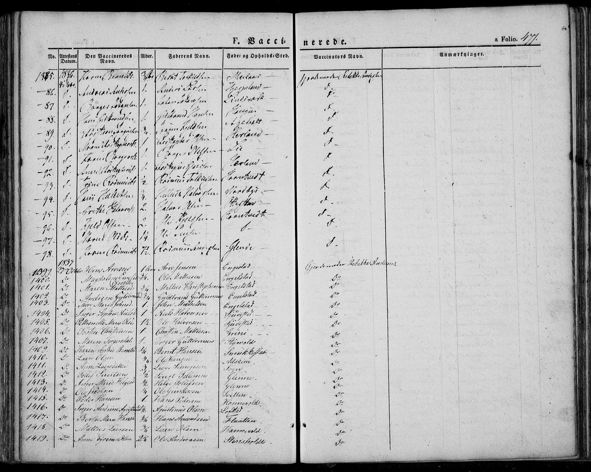 Lardal kirkebøker, SAKO/A-350/F/Fa/L0006: Parish register (official) no. I 6, 1835-1860, p. 477