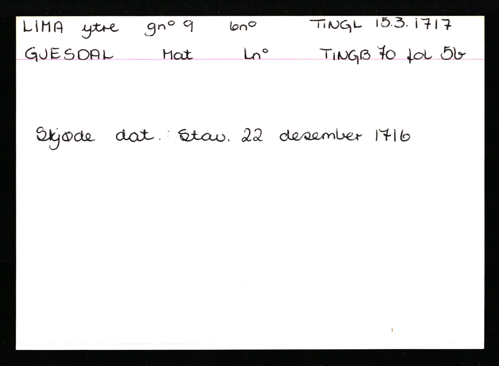 Statsarkivet i Stavanger, AV/SAST-A-101971/03/Y/Ym/L0035: Åstedskort sortert etter gårdsnavn: Leiranger - Lindanger, 1600-1950, p. 644