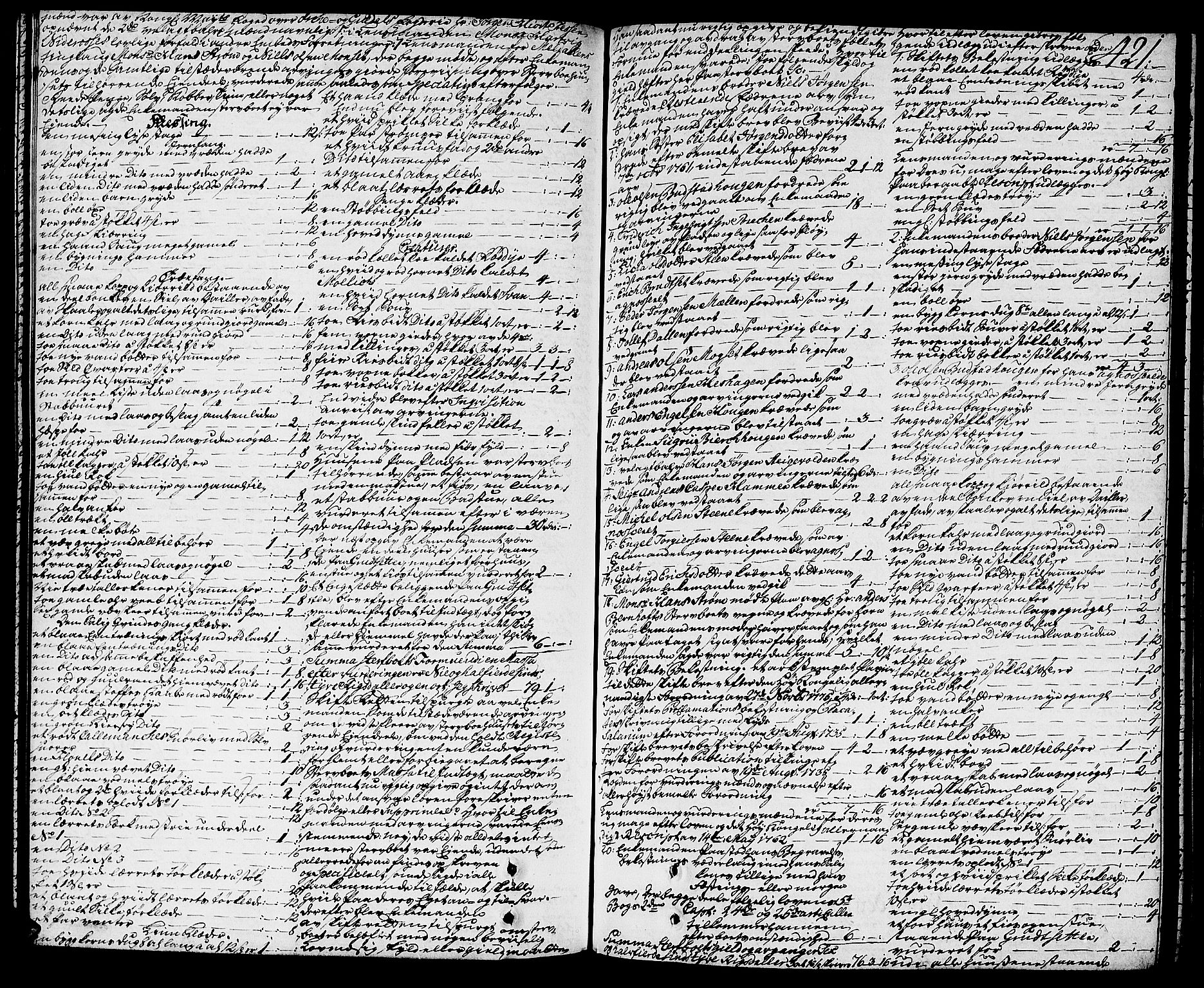 Orkdal sorenskriveri, SAT/A-4169/1/3/3Aa/L0007: Skifteprotokoller, 1767-1782, p. 420b-421a