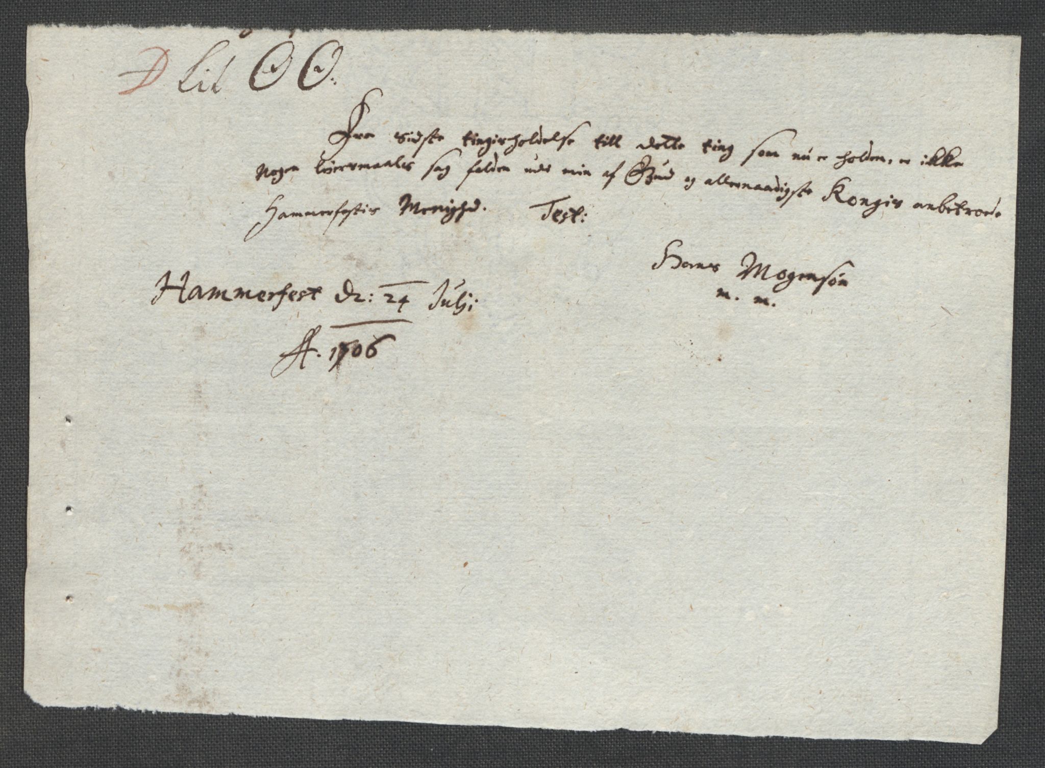 Rentekammeret inntil 1814, Reviderte regnskaper, Fogderegnskap, AV/RA-EA-4092/R69/L4853: Fogderegnskap Finnmark/Vardøhus, 1705-1706, p. 241