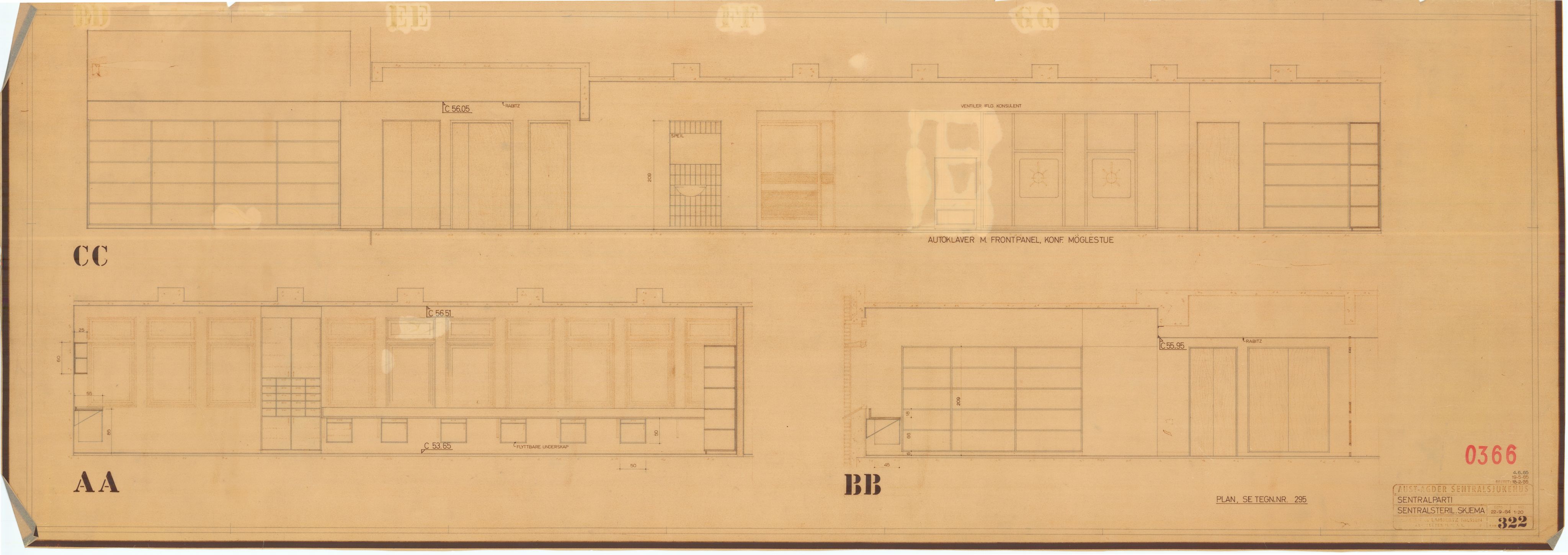 Eliassen og Lambertz-Nilssen Arkitekter, AAKS/PA-2983/T/T01/L0006: Tegningskogger 0366, 1960-1966, p. 24