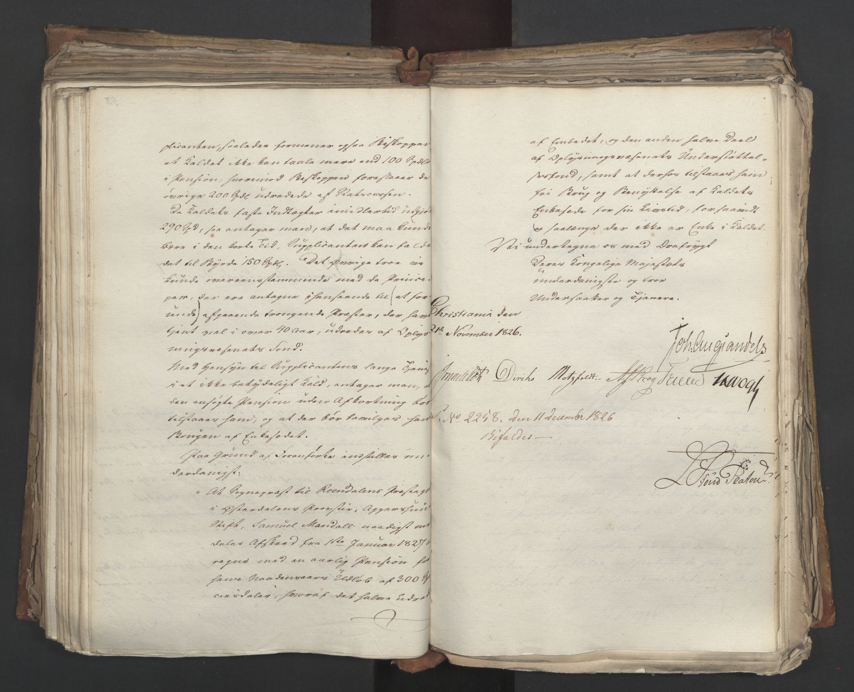 Statsrådsavdelingen i Stockholm, AV/RA-S-1003/D/Da/L0049: Regjeringsinnstillinger nr. 3860-4086, 1826, p. 327