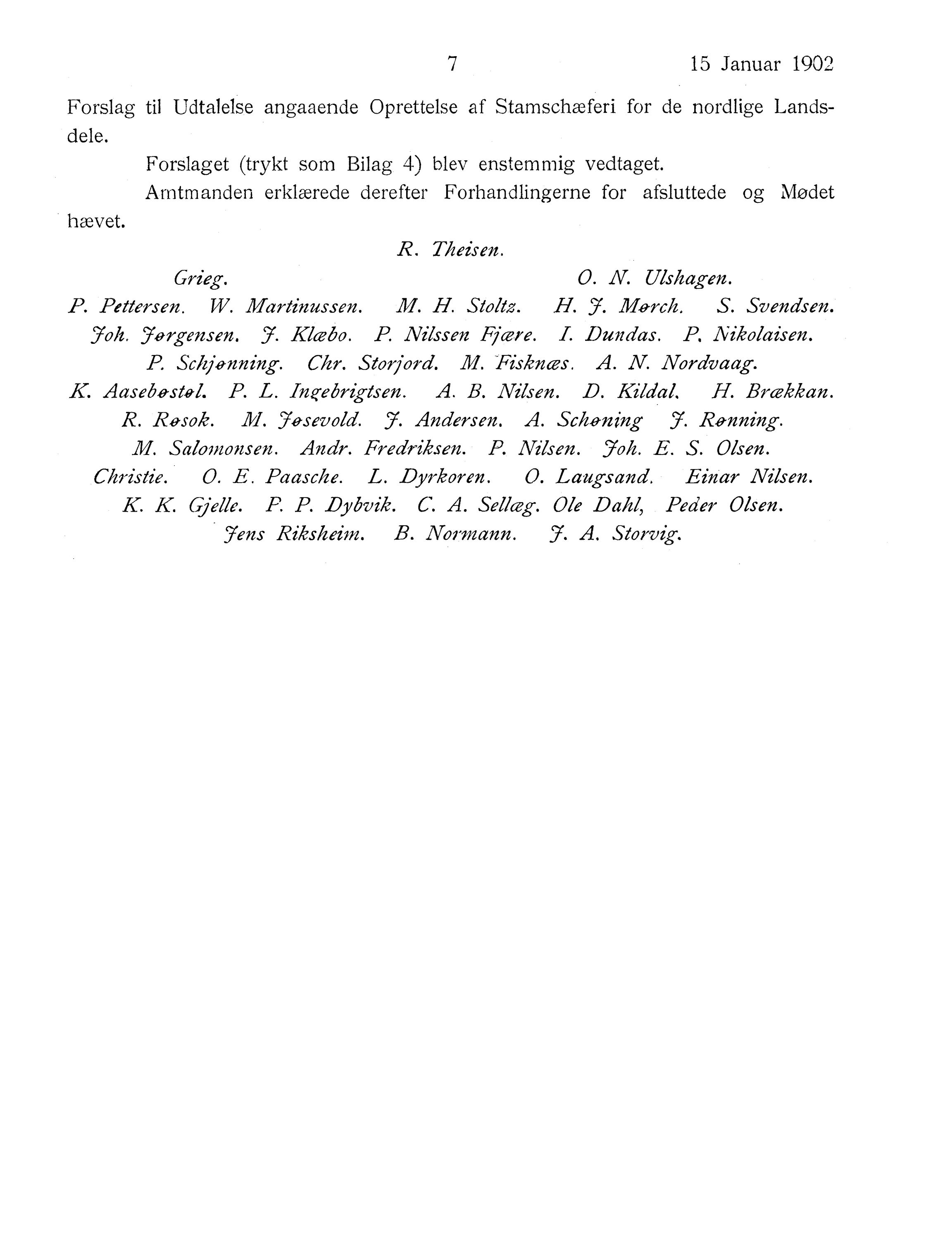 Nordland Fylkeskommune. Fylkestinget, AIN/NFK-17/176/A/Ac/L0025: Fylkestingsforhandlinger 1902, 1902