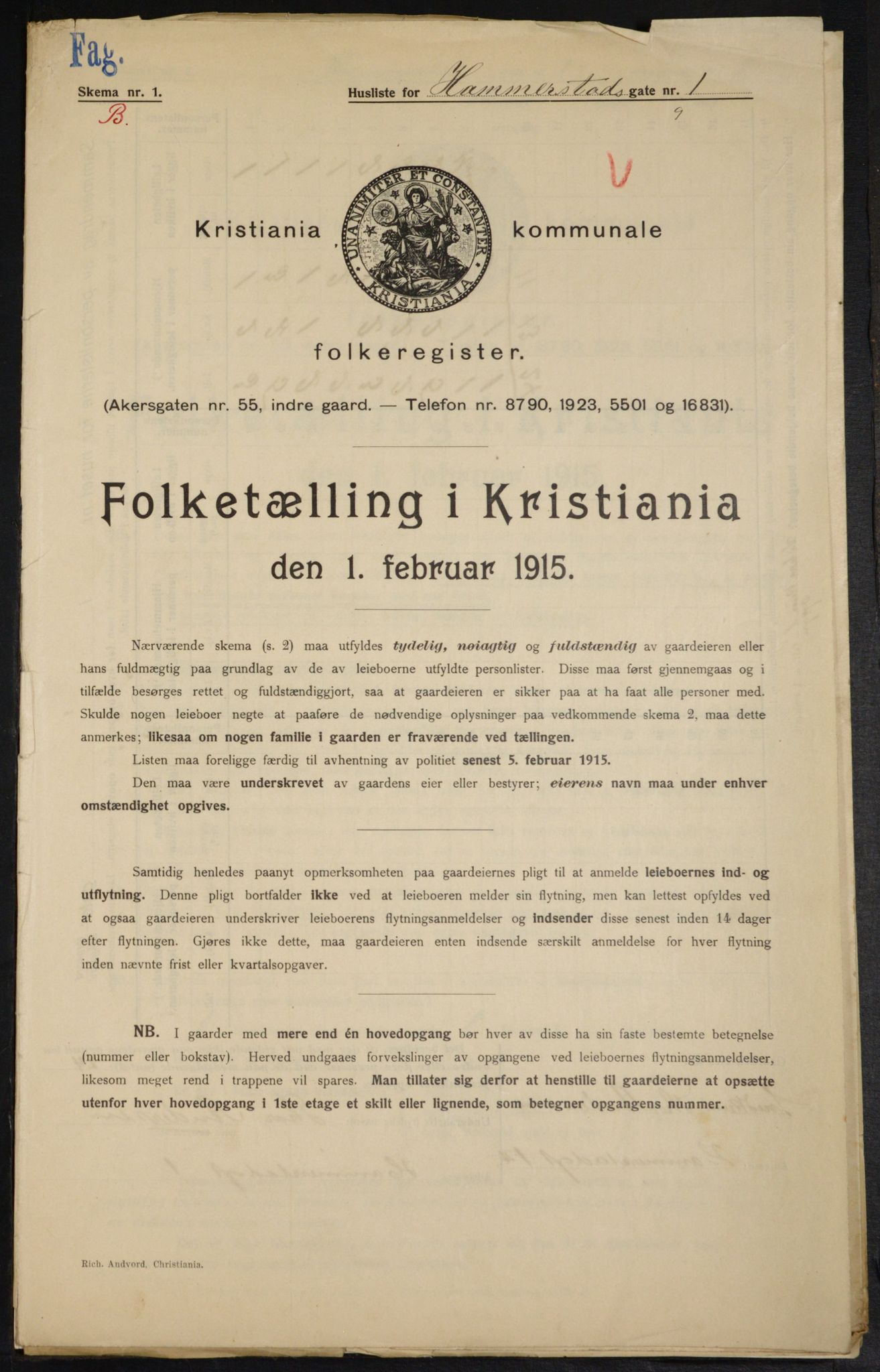 OBA, Municipal Census 1915 for Kristiania, 1915, p. 34137