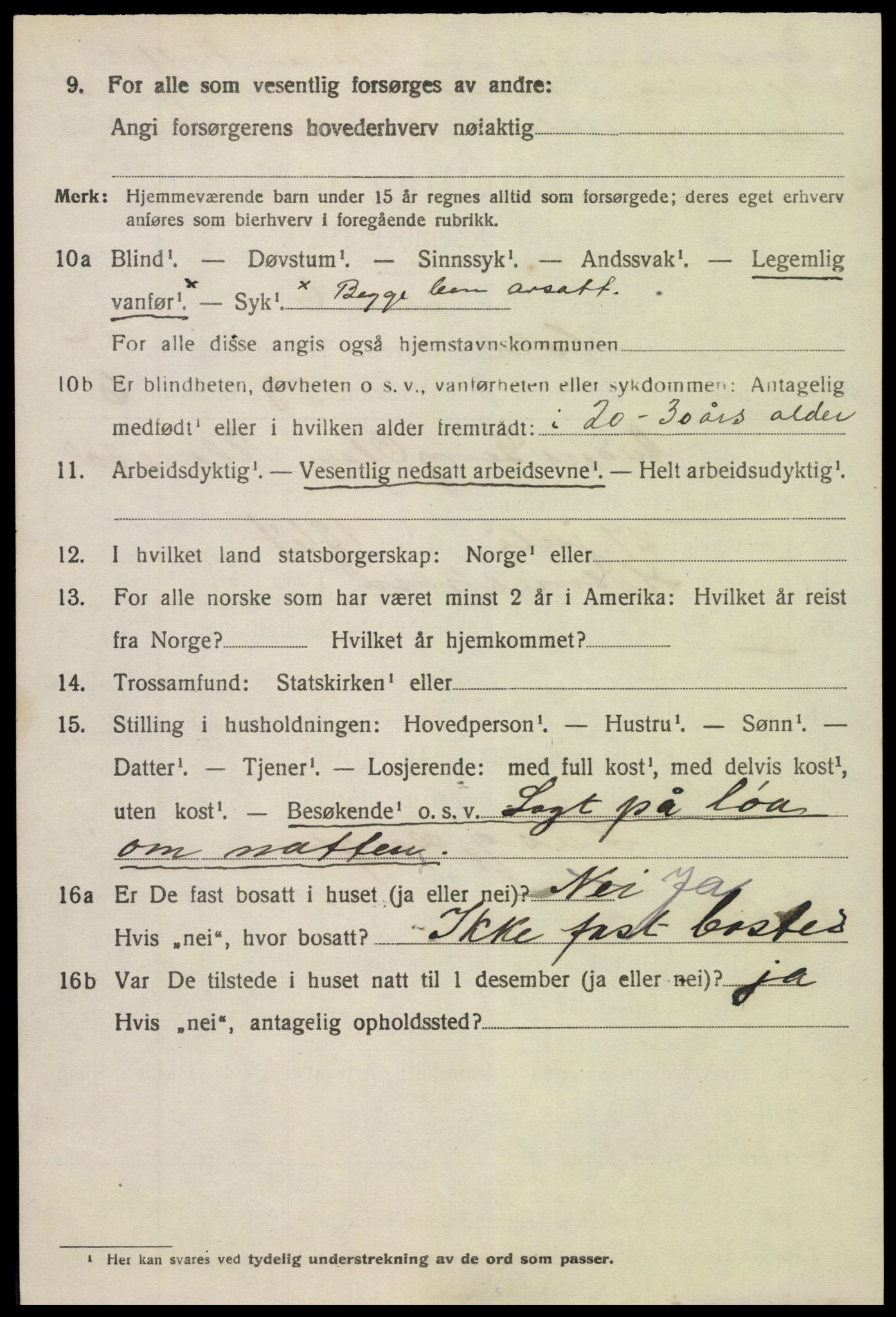 SAK, 1920 census for Holt, 1920, p. 7989