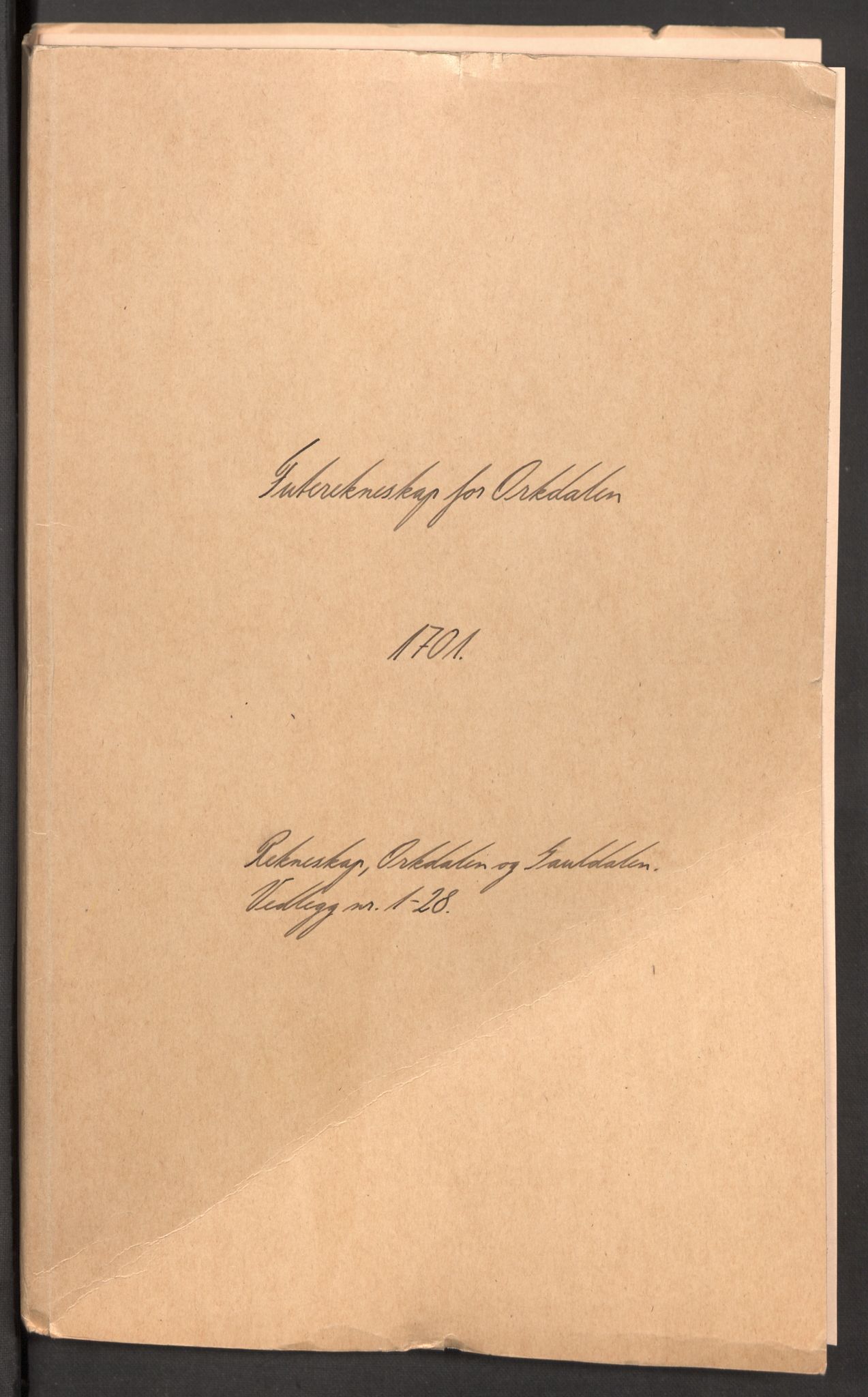 Rentekammeret inntil 1814, Reviderte regnskaper, Fogderegnskap, RA/EA-4092/R60/L3951: Fogderegnskap Orkdal og Gauldal, 1701, p. 2