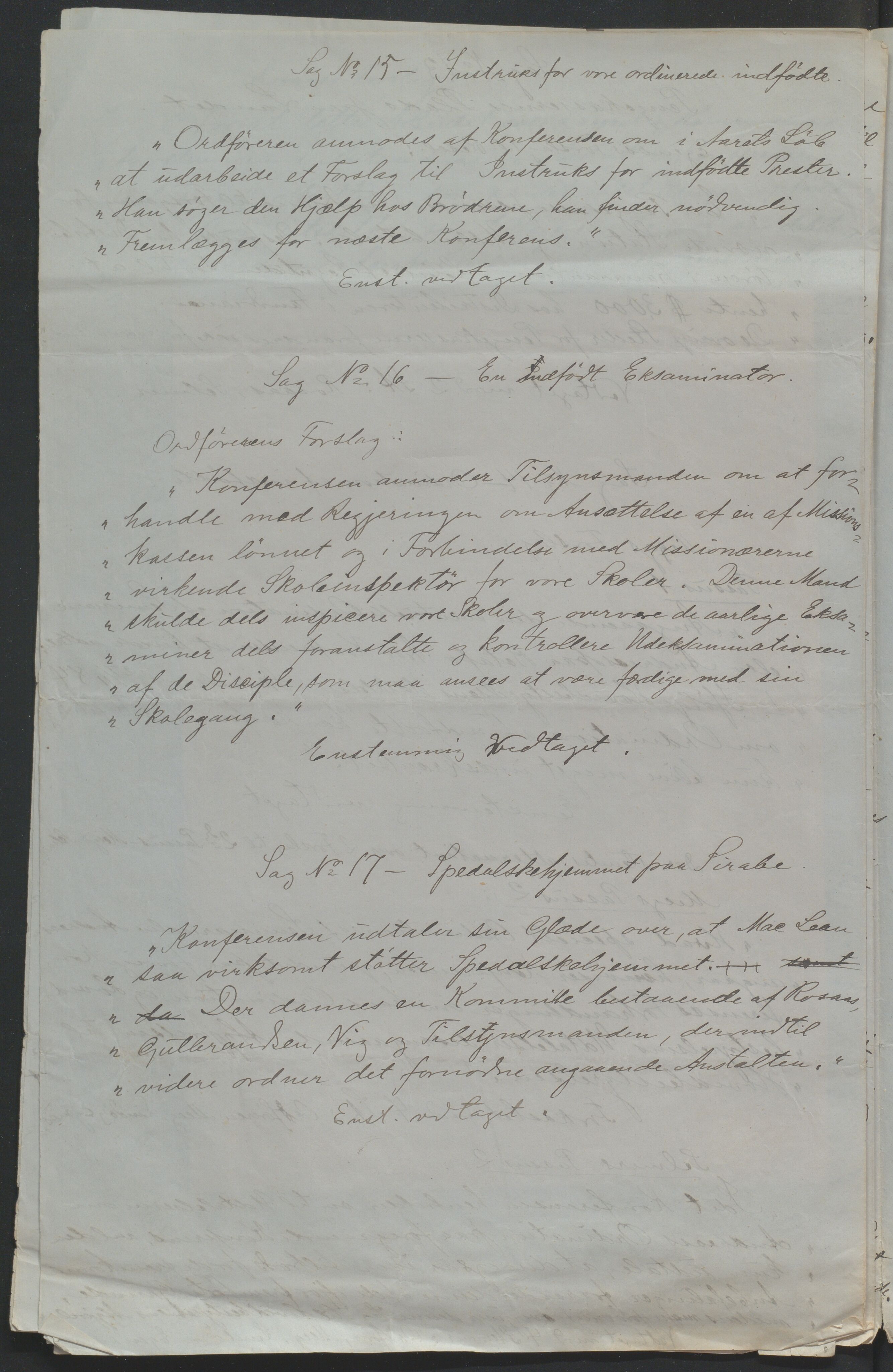 Det Norske Misjonsselskap - hovedadministrasjonen, VID/MA-A-1045/D/Da/Daa/L0037/0006: Konferansereferat og årsberetninger / Konferansereferat fra Madagaskar Innland., 1888