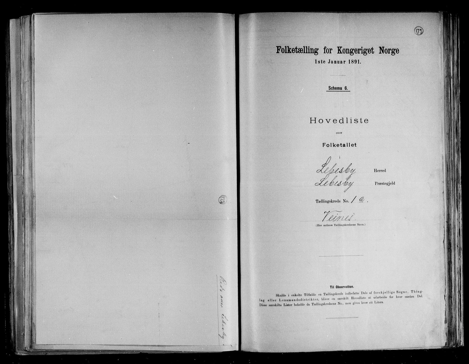 RA, 1891 census for 2022 Lebesby, 1891, p. 6