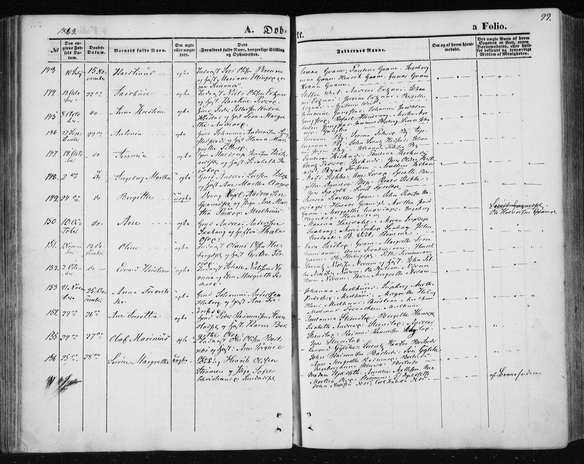 Ministerialprotokoller, klokkerbøker og fødselsregistre - Nord-Trøndelag, SAT/A-1458/730/L0283: Parish register (official) no. 730A08, 1855-1865, p. 99