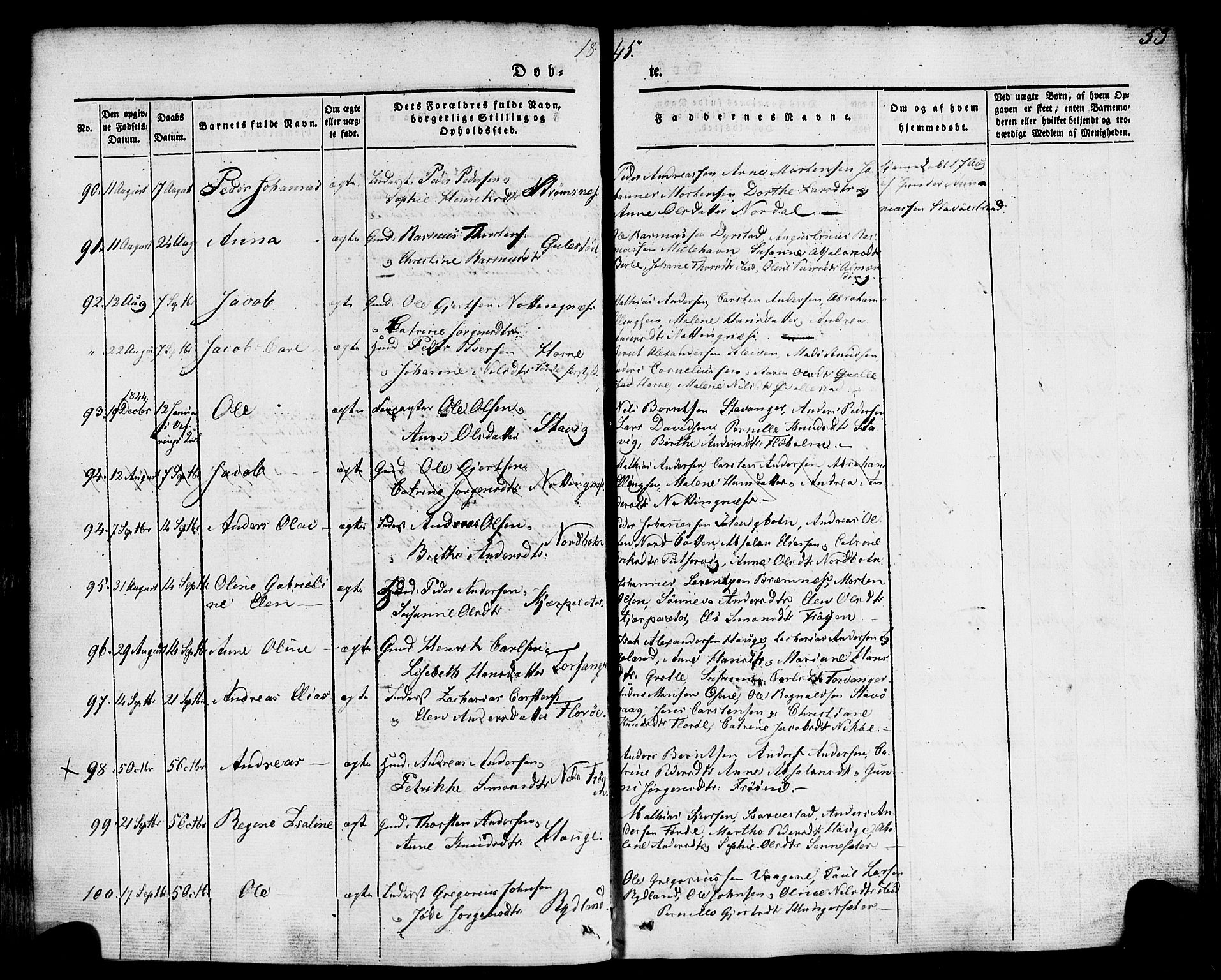 Kinn sokneprestembete, AV/SAB-A-80801/H/Haa/Haaa/L0005: Parish register (official) no. A 5, 1841-1857, p. 53