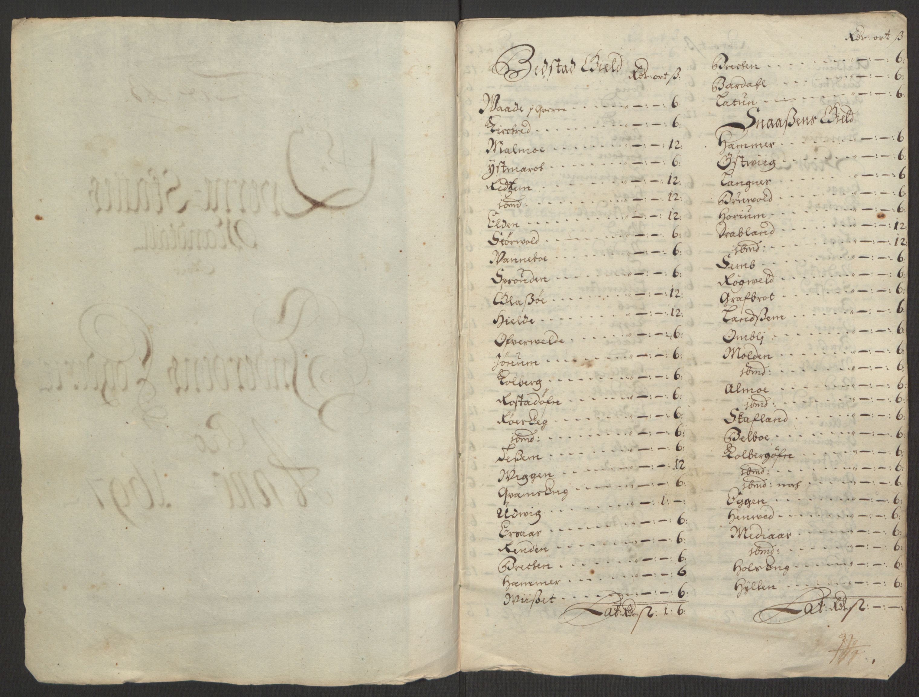 Rentekammeret inntil 1814, Reviderte regnskaper, Fogderegnskap, RA/EA-4092/R63/L4309: Fogderegnskap Inderøy, 1695-1697, p. 393