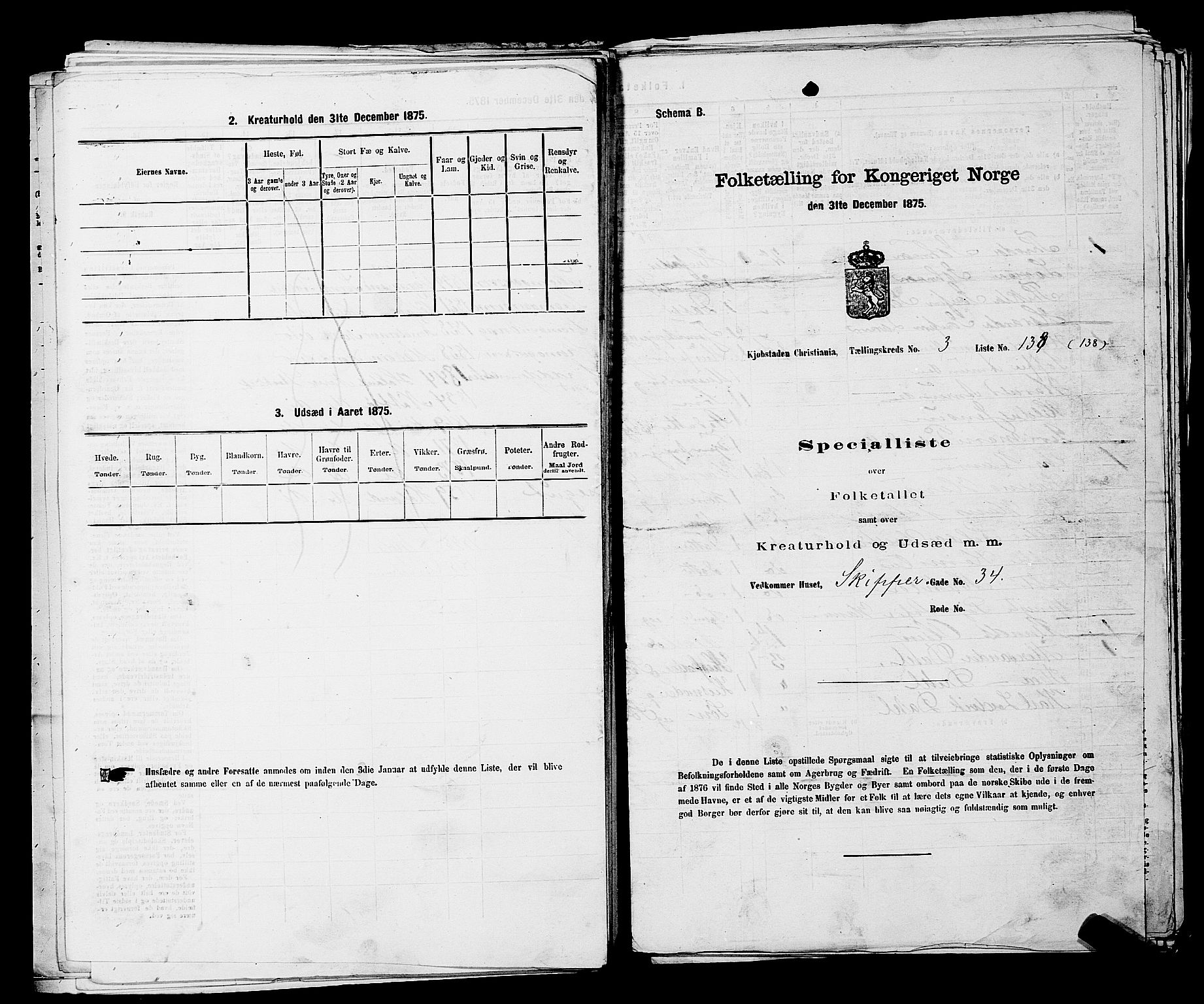 RA, 1875 census for 0301 Kristiania, 1875, p. 437