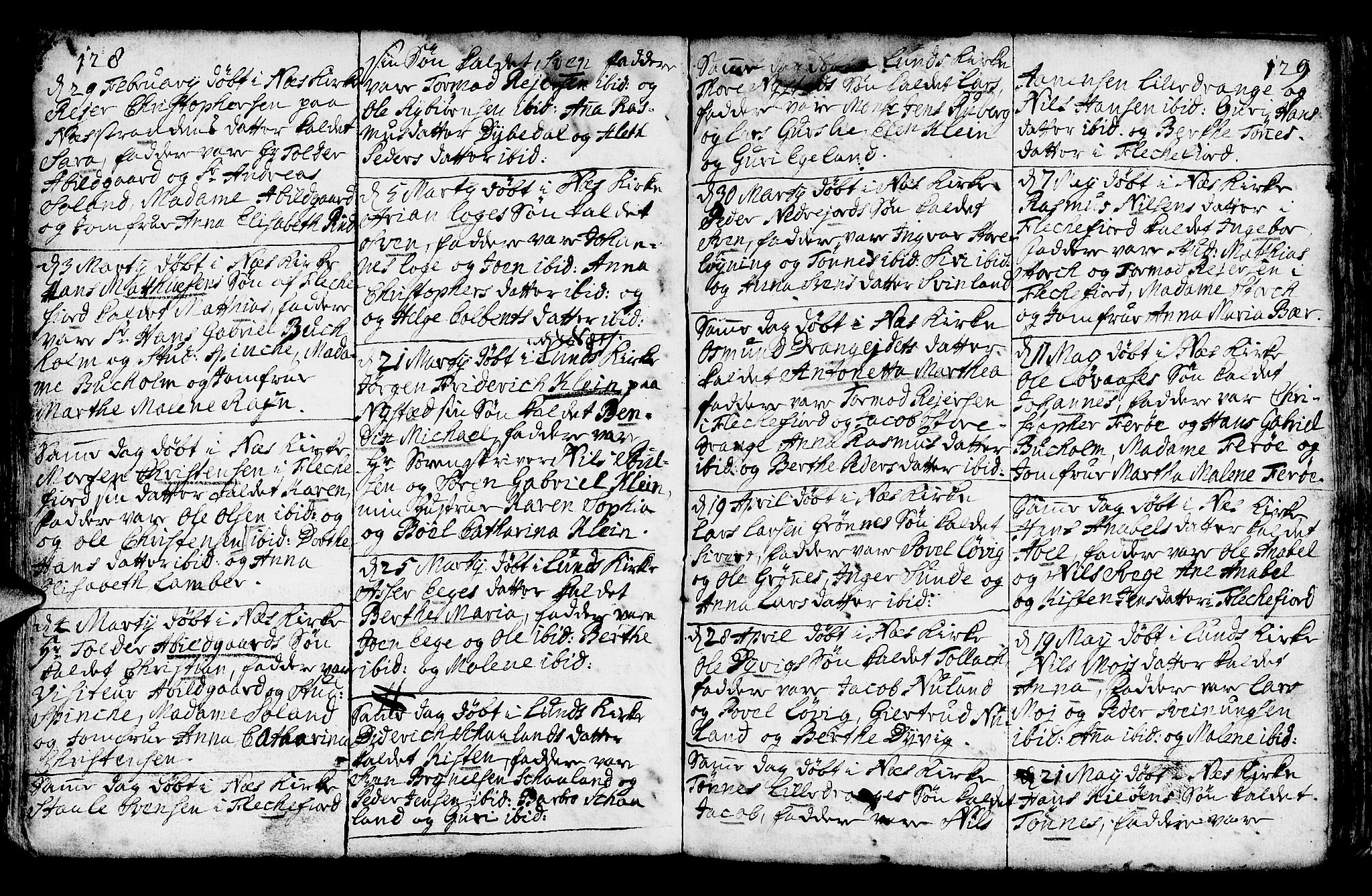 Lund sokneprestkontor, AV/SAST-A-101809/S06/L0002: Parish register (official) no. A 2, 1738-1760, p. 228-229