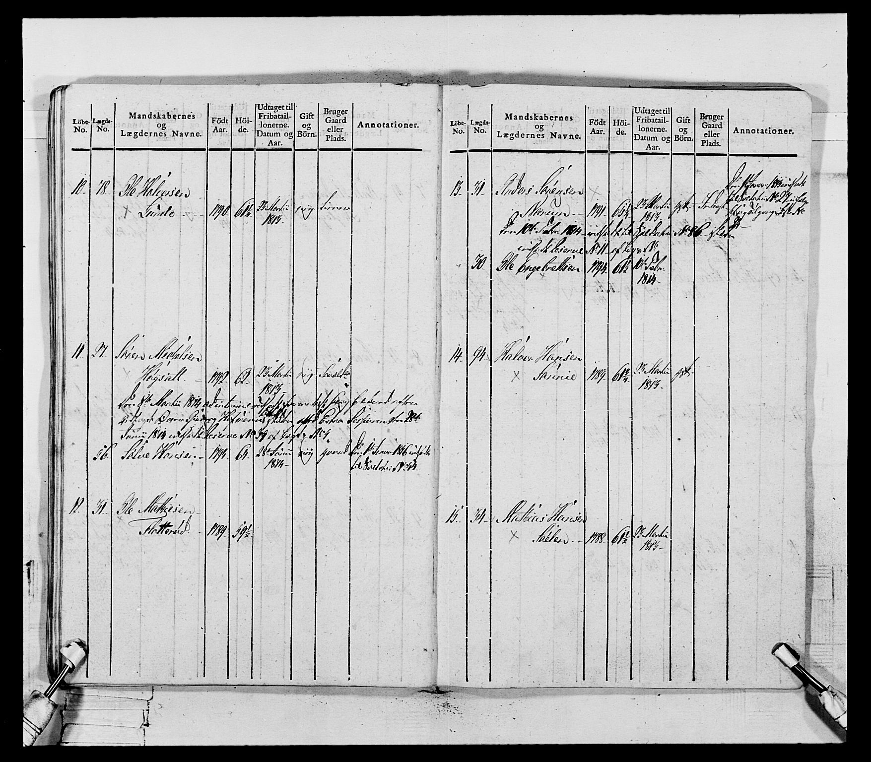 Generalitets- og kommissariatskollegiet, Det kongelige norske kommissariatskollegium, AV/RA-EA-5420/E/Eh/L0118: Telemarkske nasjonale infanteriregiment, 1814, p. 307