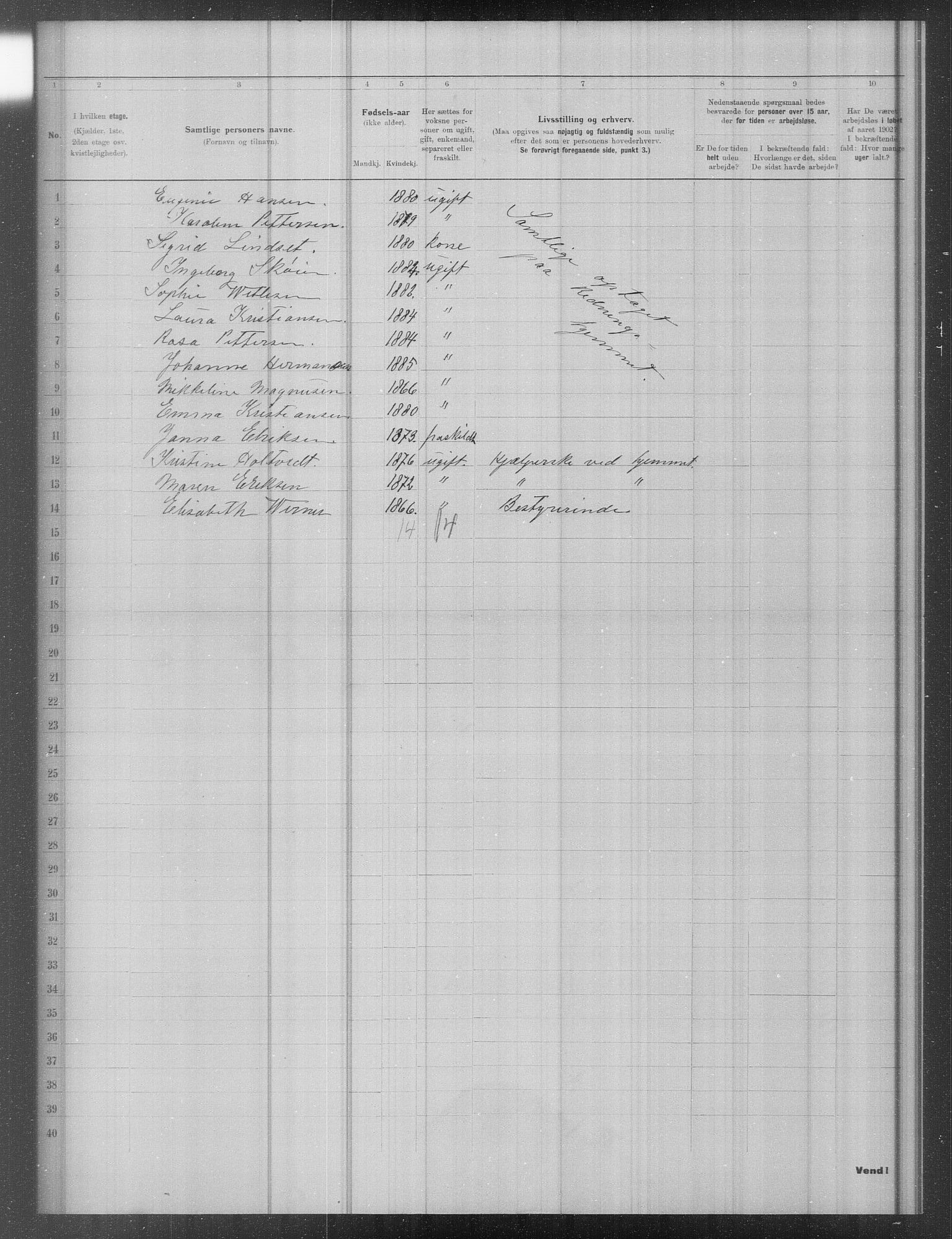 OBA, Municipal Census 1902 for Kristiania, 1902, p. 16499