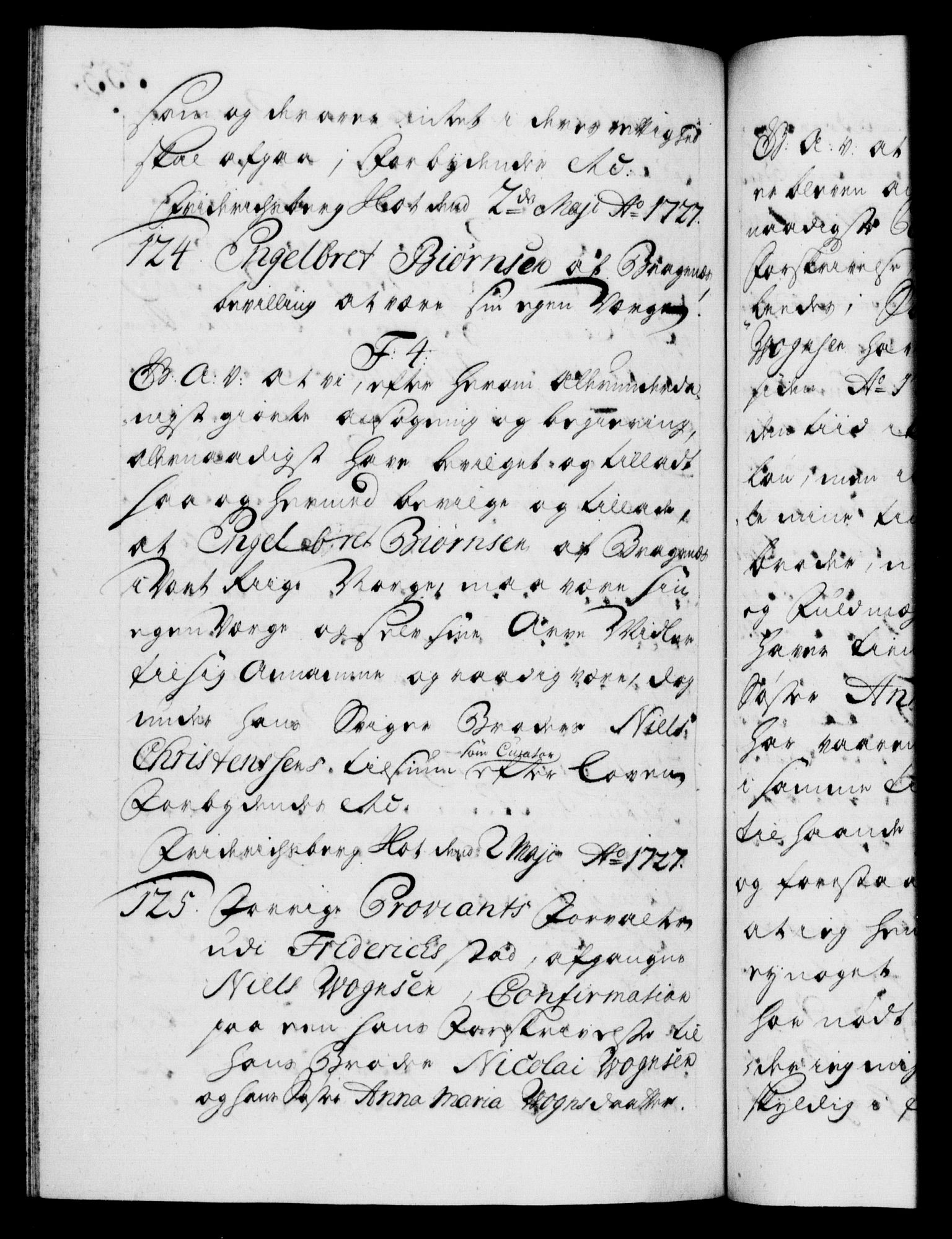 Danske Kanselli 1572-1799, AV/RA-EA-3023/F/Fc/Fca/Fcaa/L0025: Norske registre, 1726-1728, p. 353b