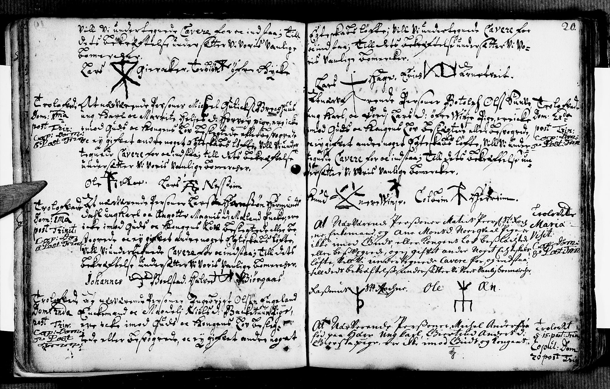 Voss sokneprestembete, AV/SAB-A-79001/H/Haa: Parish register (official) no. A 2, 1709-1730, p. 20