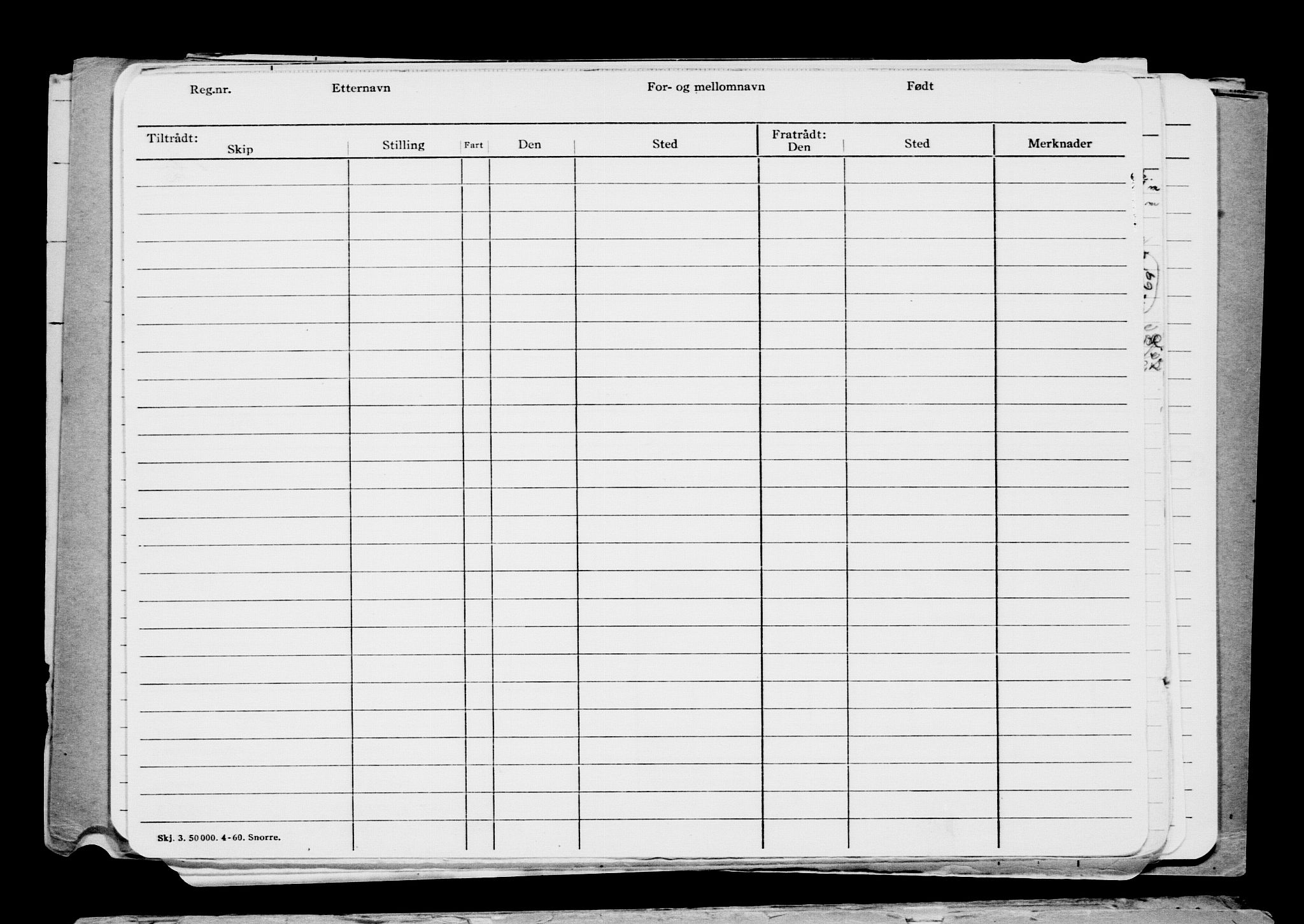 Direktoratet for sjømenn, RA/S-3545/G/Gb/L0213: Hovedkort, 1922, p. 256