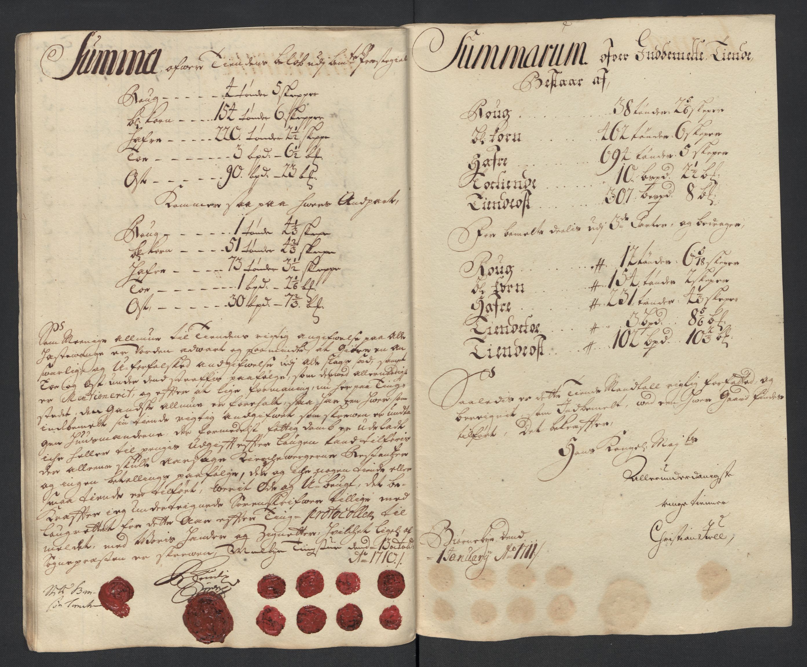 Rentekammeret inntil 1814, Reviderte regnskaper, Fogderegnskap, RA/EA-4092/R13/L0847: Fogderegnskap Solør, Odal og Østerdal, 1710, p. 100