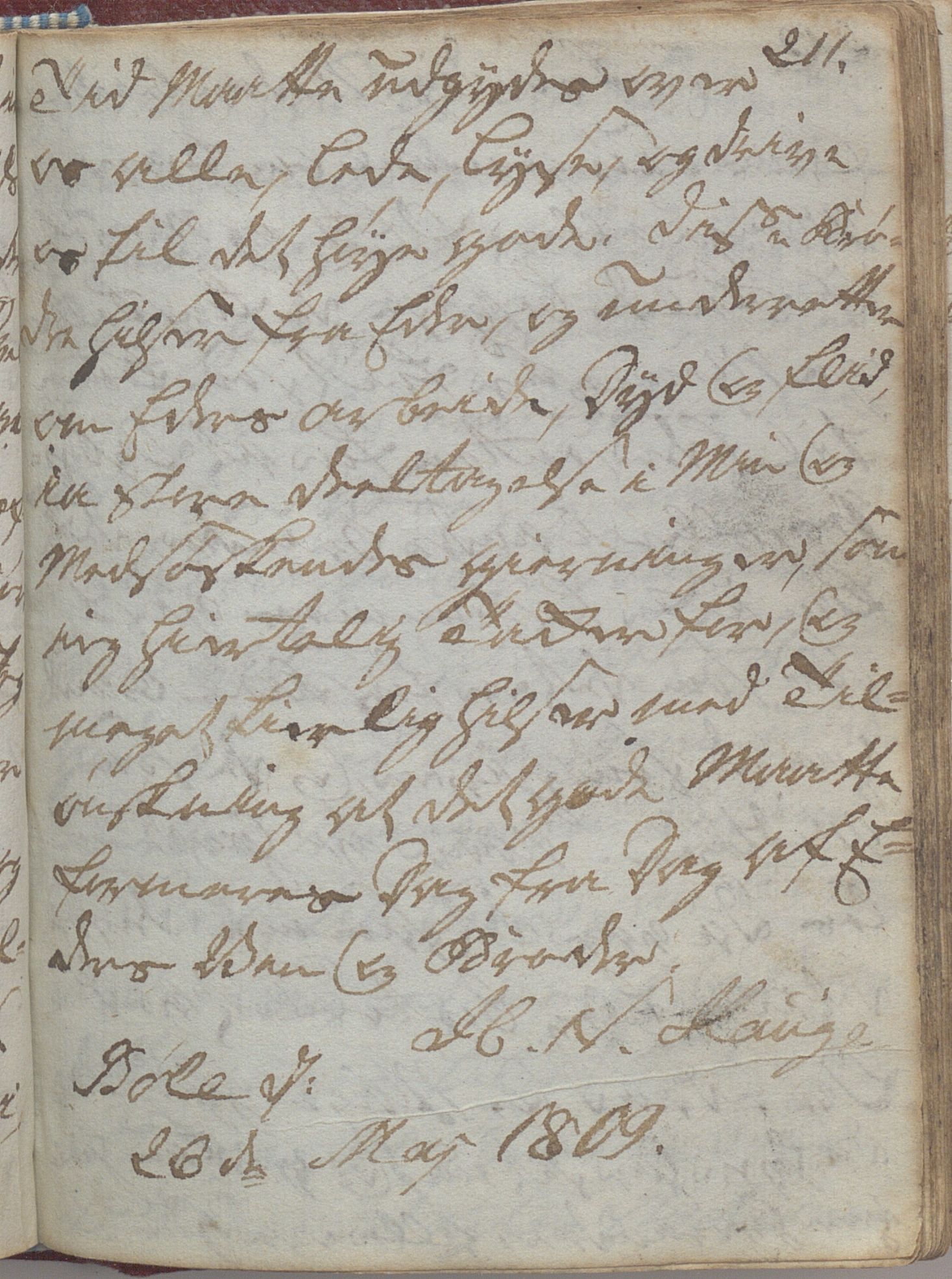 Heggtveitsamlingen, TMF/A-1007/H/L0047/0005: Kopibøker, brev etc.  / "MF I"(Kopibok frå Heggtveits samling), 1800-1823, p. 211