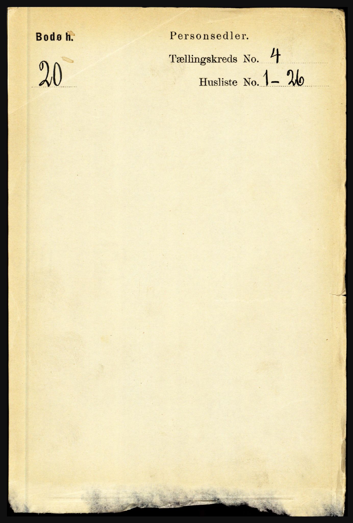 RA, 1891 census for 1843 Bodø, 1891, p. 2249