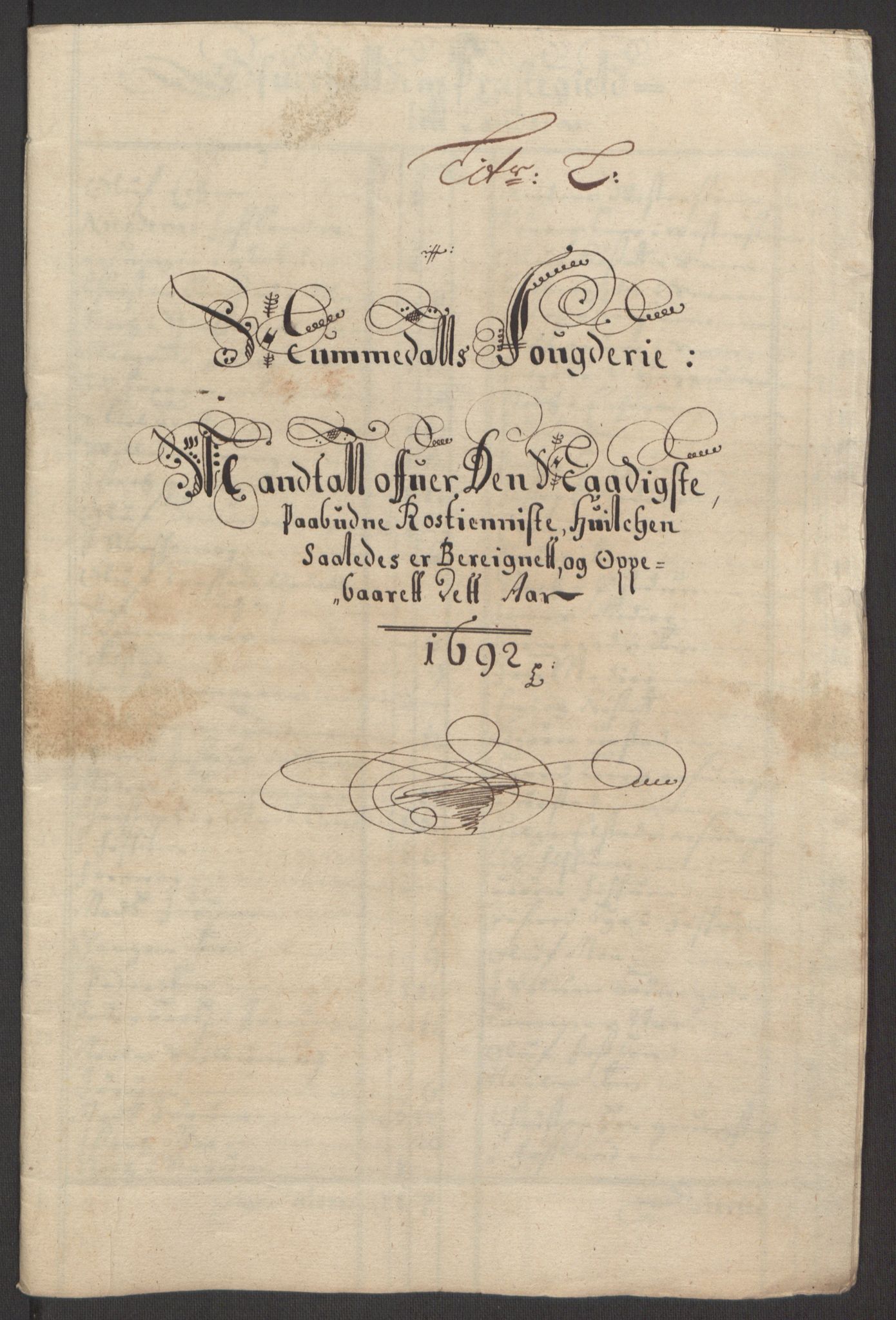 Rentekammeret inntil 1814, Reviderte regnskaper, Fogderegnskap, AV/RA-EA-4092/R64/L4424: Fogderegnskap Namdal, 1692-1695, p. 74