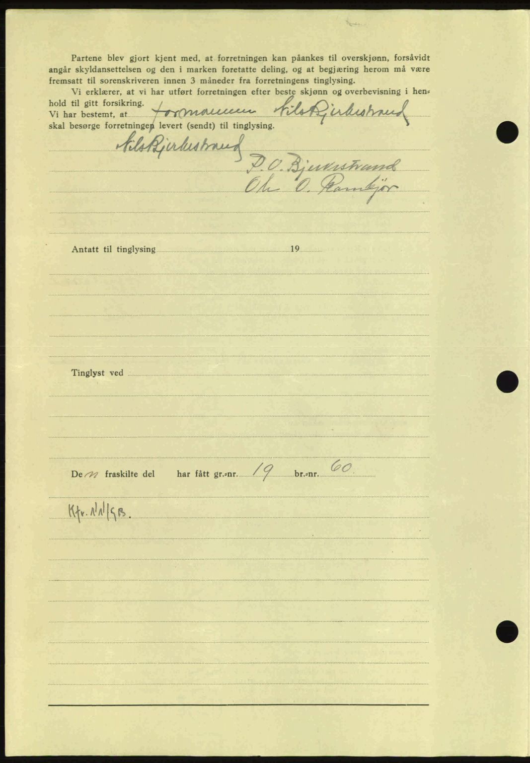 Nordmøre sorenskriveri, AV/SAT-A-4132/1/2/2Ca: Mortgage book no. A91, 1941-1942, Diary no: : 2493/1941