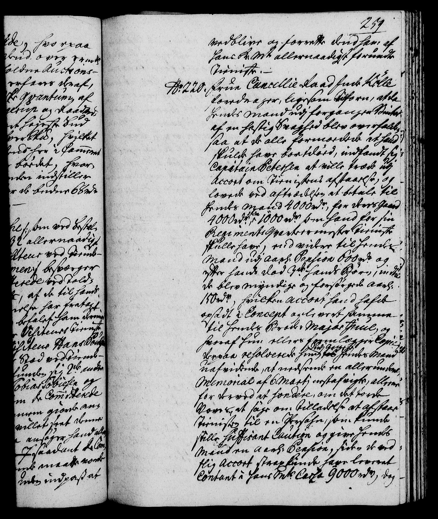 Rentekammeret, Kammerkanselliet, RA/EA-3111/G/Gh/Gha/L0023: Norsk ekstraktmemorialprotokoll (merket RK 53.68), 1741-1742, p. 259