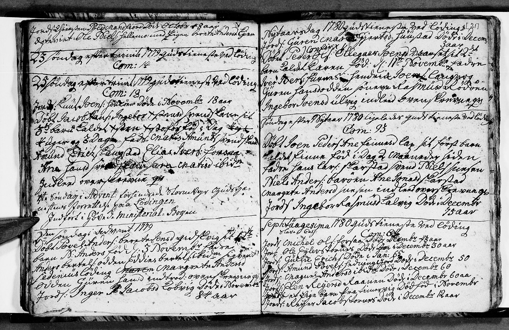 Ministerialprotokoller, klokkerbøker og fødselsregistre - Nordland, AV/SAT-A-1459/872/L1030: Parish register (official) no. 872A05, 1775-1786, p. 21