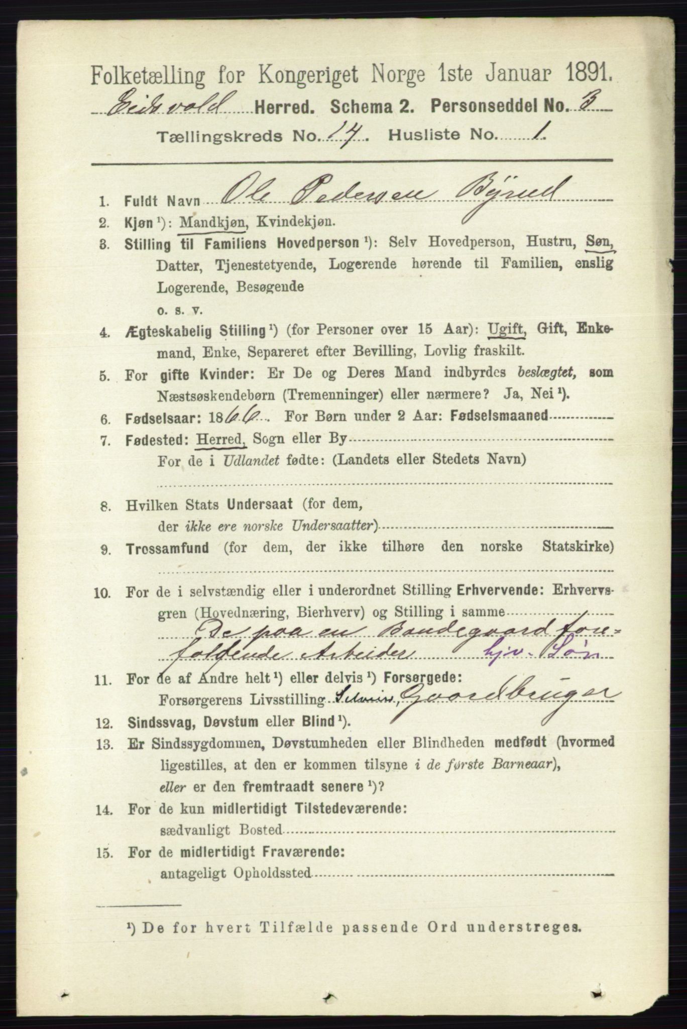 RA, 1891 census for 0237 Eidsvoll, 1891, p. 9432