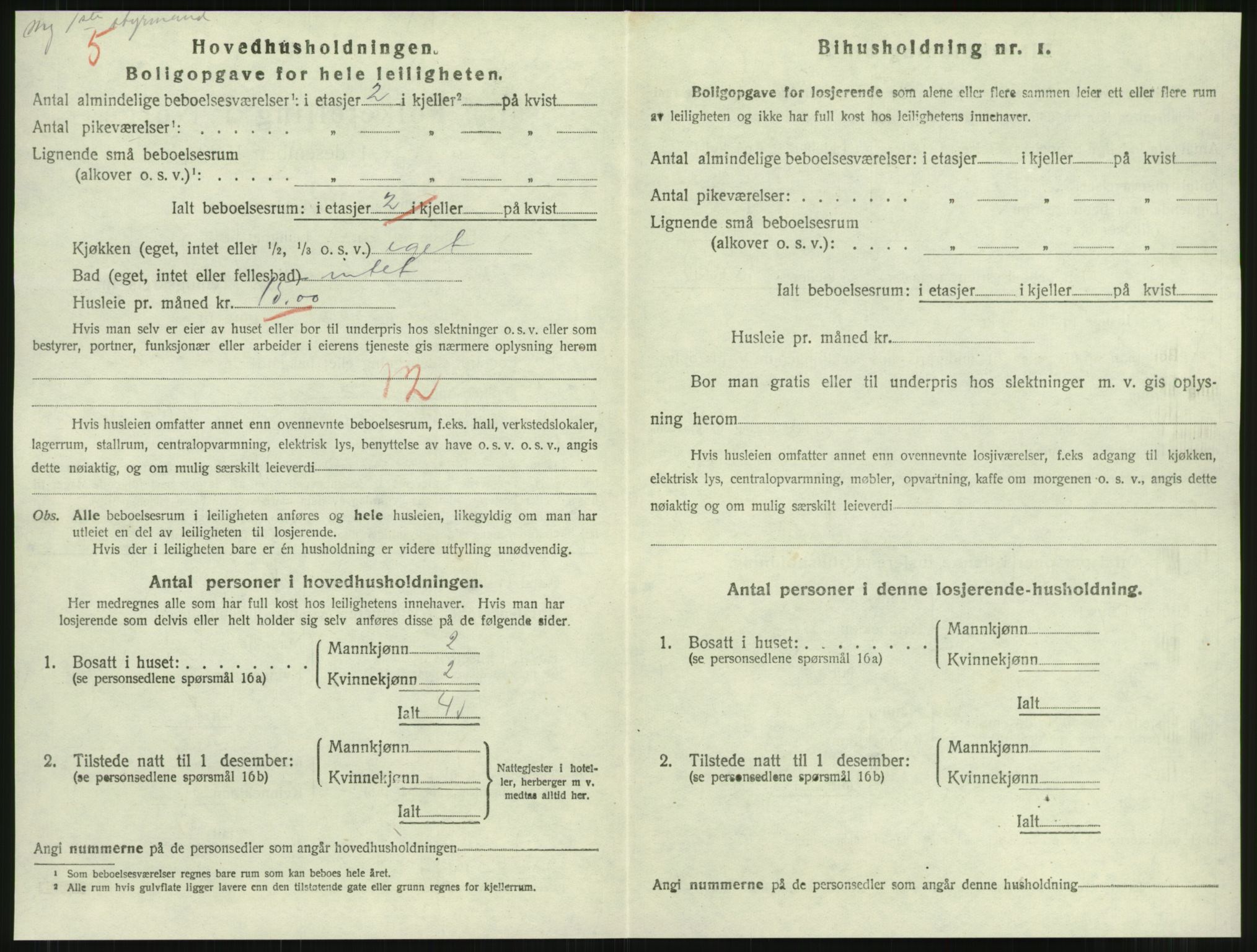 SAT, 1920 census for Namsos, 1920, p. 1200