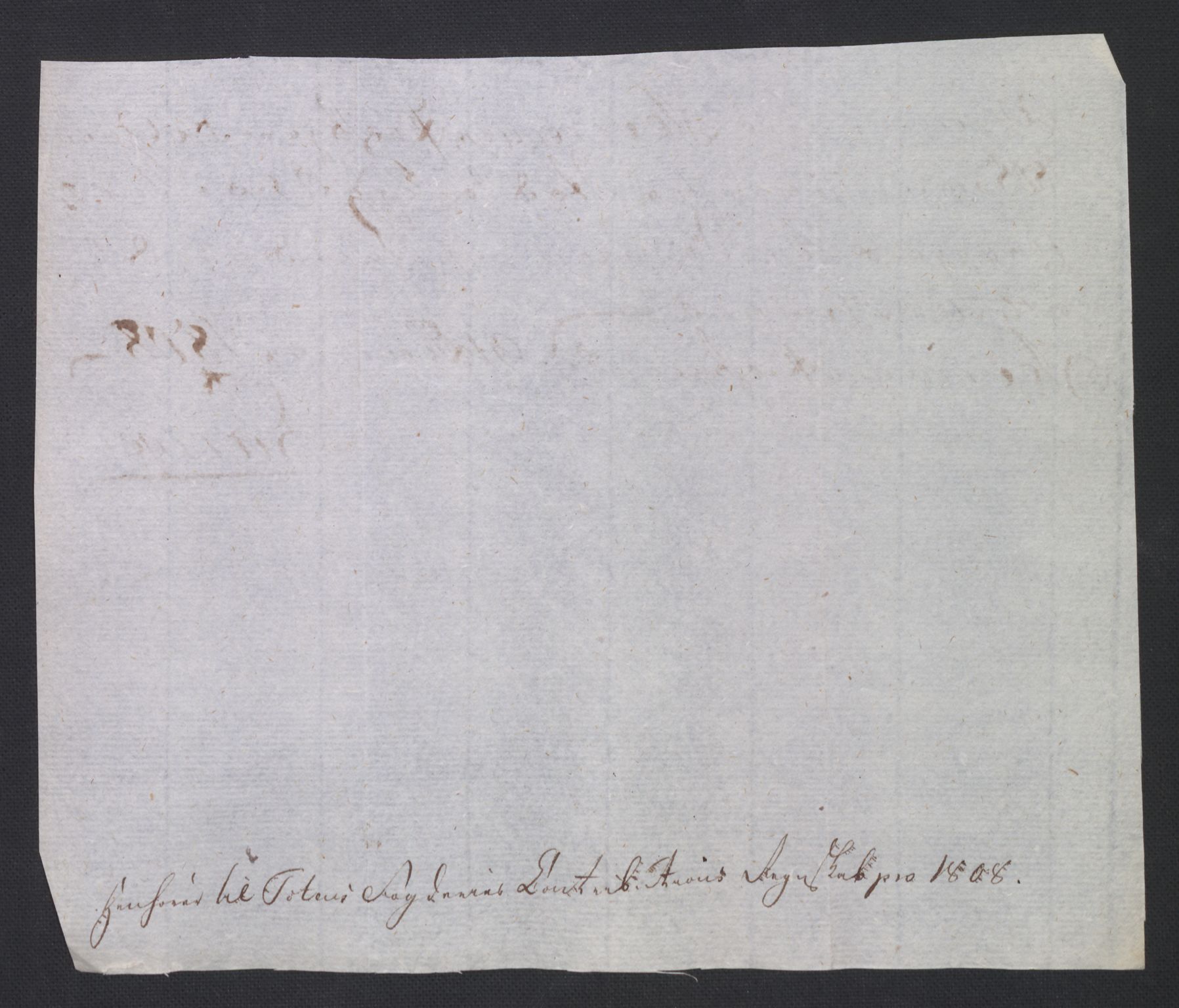 Rentekammeret inntil 1814, Reviderte regnskaper, Fogderegnskap, AV/RA-EA-4092/R19/L1396: Fogderegnskap Toten, Hadeland og Vardal, 1808, p. 260