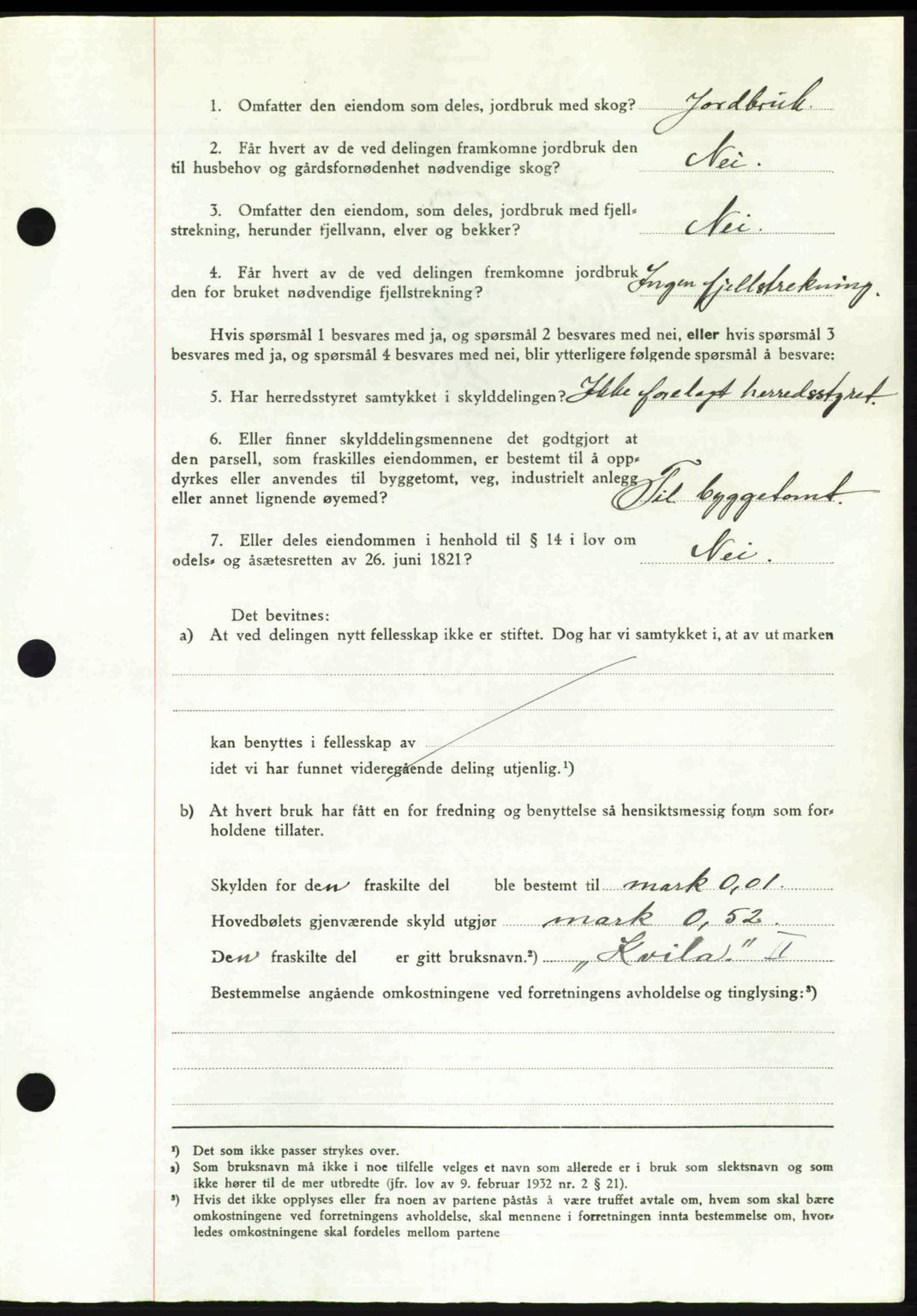 Romsdal sorenskriveri, AV/SAT-A-4149/1/2/2C: Mortgage book no. A30, 1949-1949, Diary no: : 2068/1949