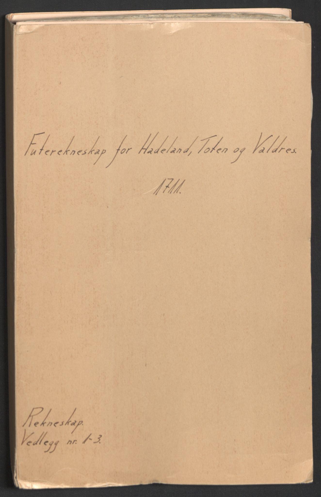 Rentekammeret inntil 1814, Reviderte regnskaper, Fogderegnskap, RA/EA-4092/R18/L1308: Fogderegnskap Hadeland, Toten og Valdres, 1711, p. 2