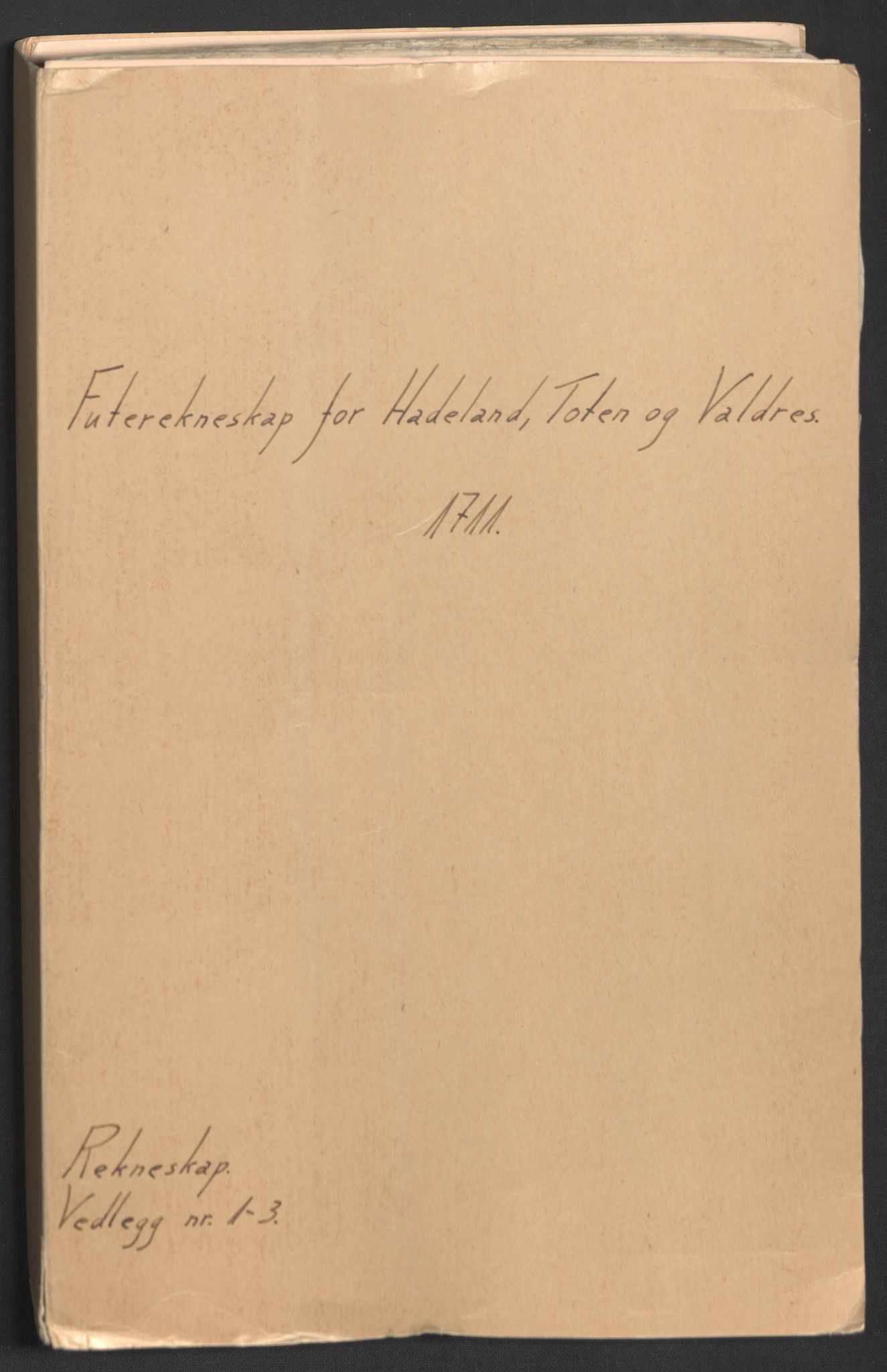 Rentekammeret inntil 1814, Reviderte regnskaper, Fogderegnskap, AV/RA-EA-4092/R18/L1308: Fogderegnskap Hadeland, Toten og Valdres, 1711, p. 2