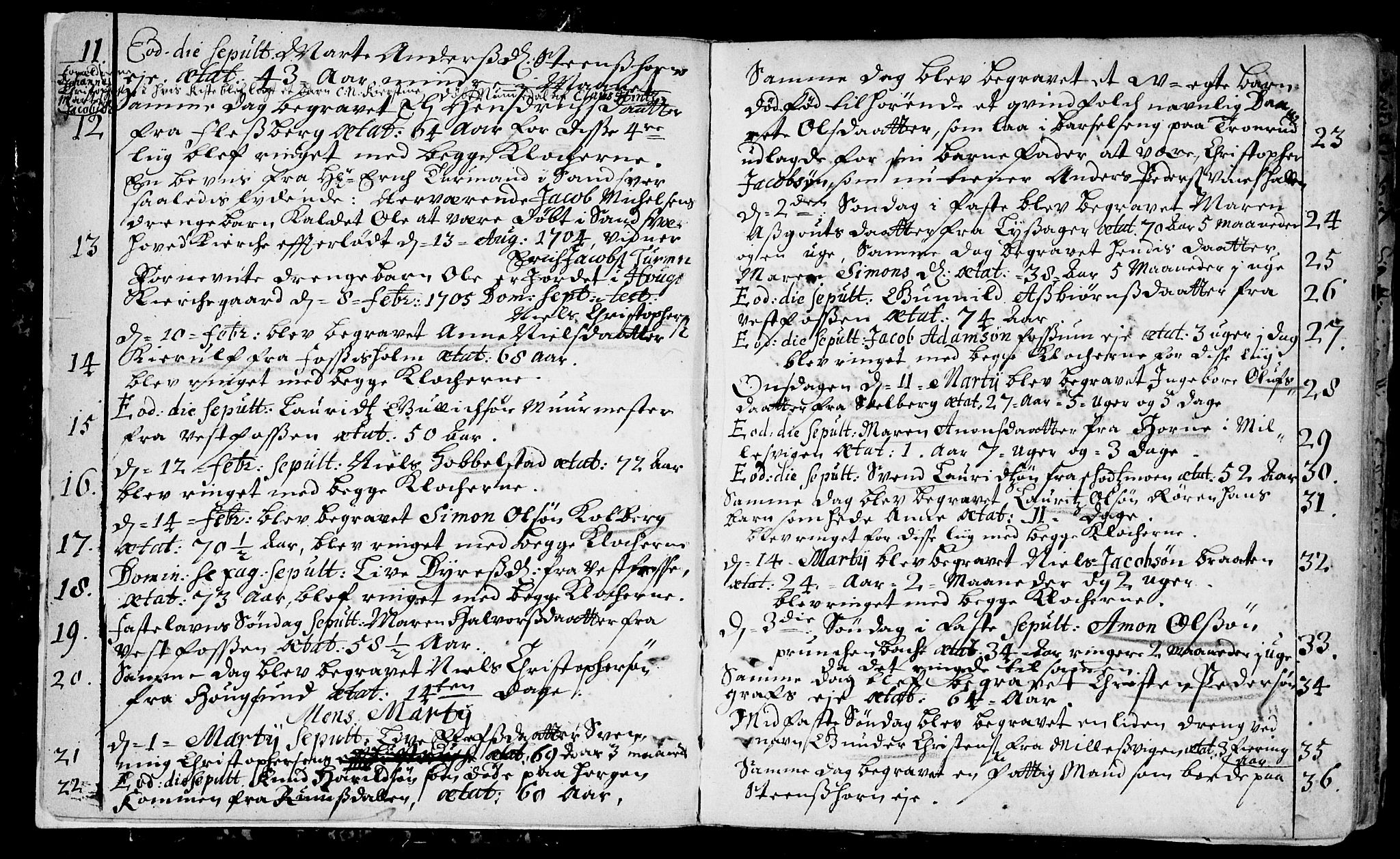 Eiker kirkebøker, AV/SAKO-A-4/F/Fa/L0006: Parish register (official) no. I 6 /1, 1705-1733