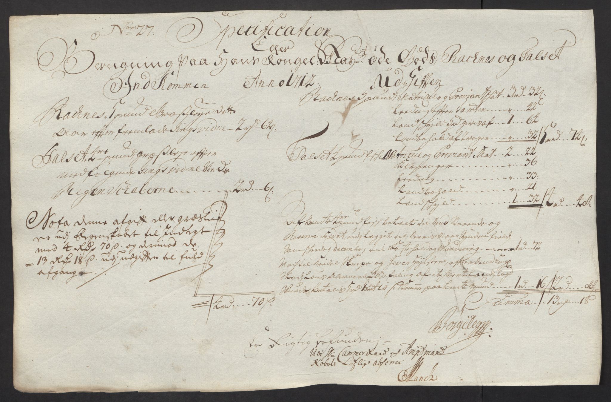 Rentekammeret inntil 1814, Reviderte regnskaper, Fogderegnskap, RA/EA-4092/R55/L3661: Fogderegnskap Romsdal, 1712, p. 220