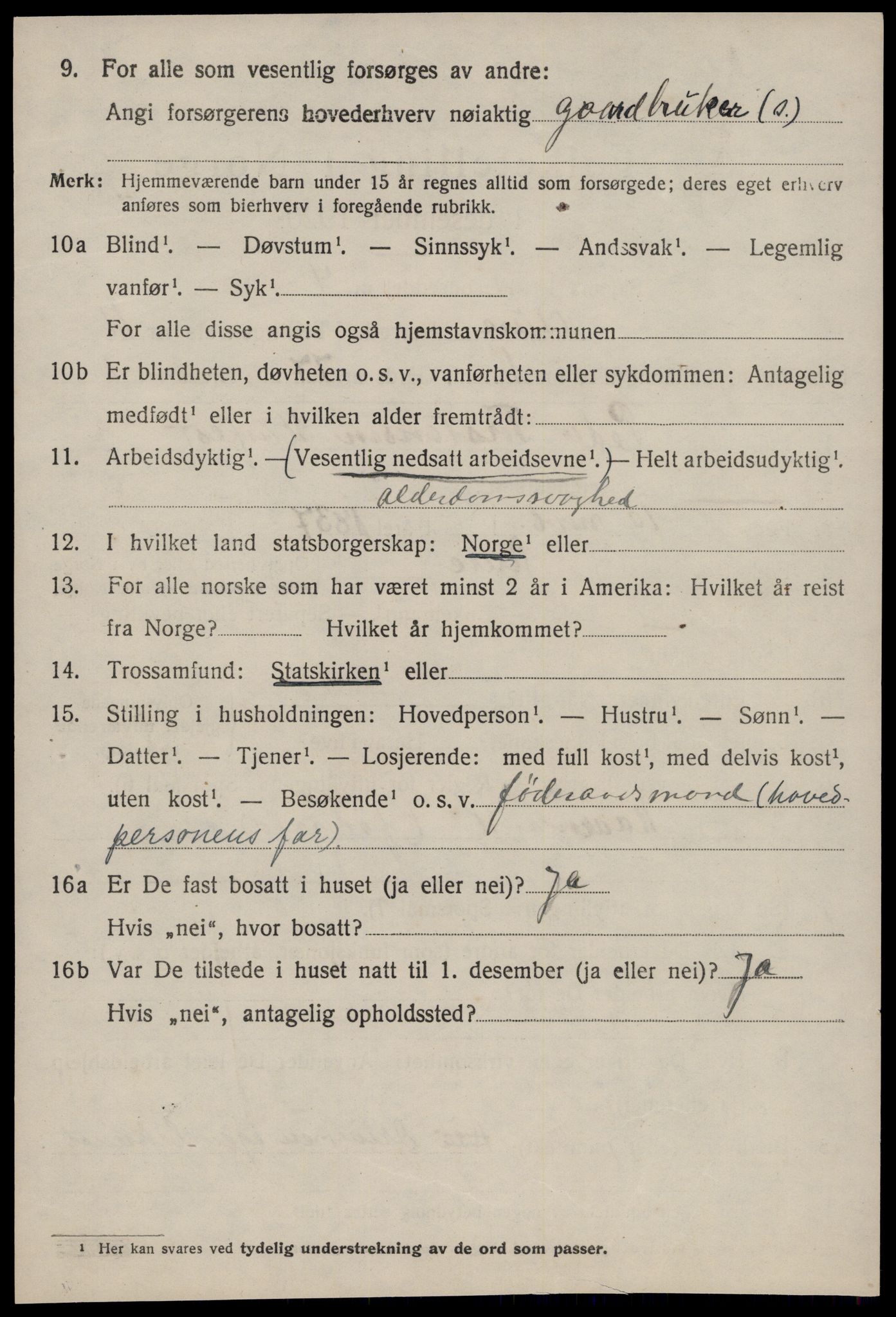 SAT, 1920 census for Aure, 1920, p. 4241