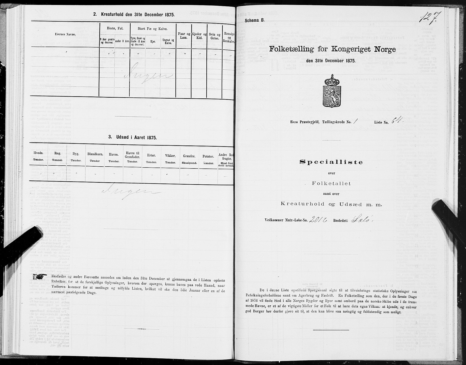 SAT, 1875 census for 1818P Herøy, 1875, p. 1127