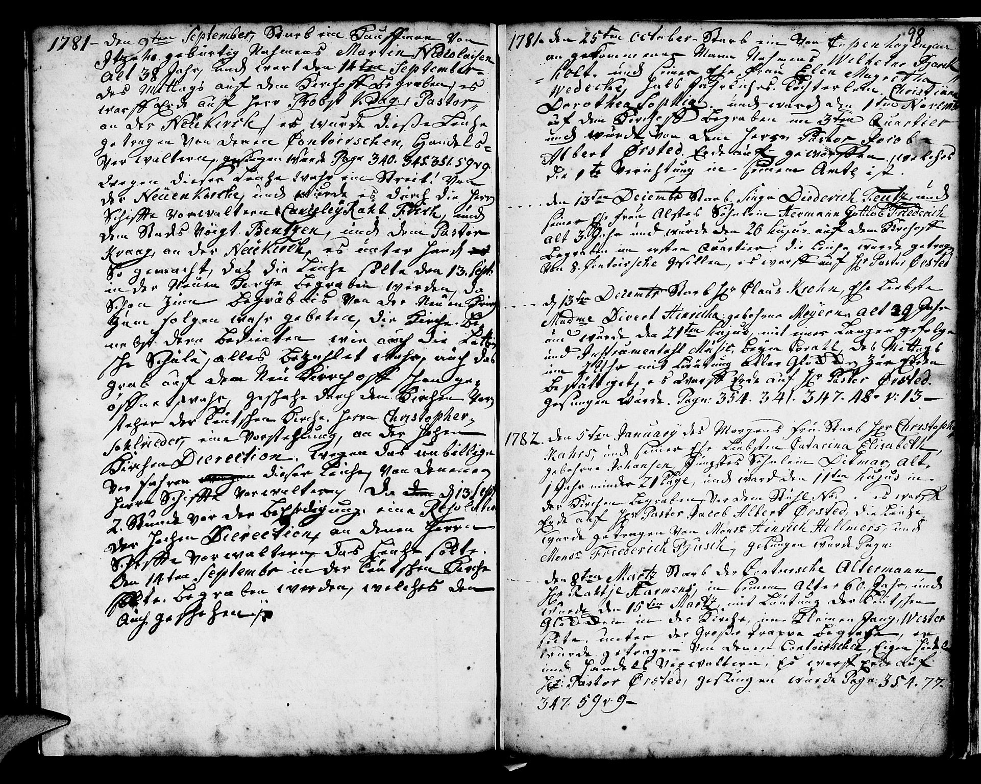 Mariakirken Sokneprestembete, AV/SAB-A-76901/H/Haa/L0001: Parish register (official) no. A 1, 1740-1784, p. 98