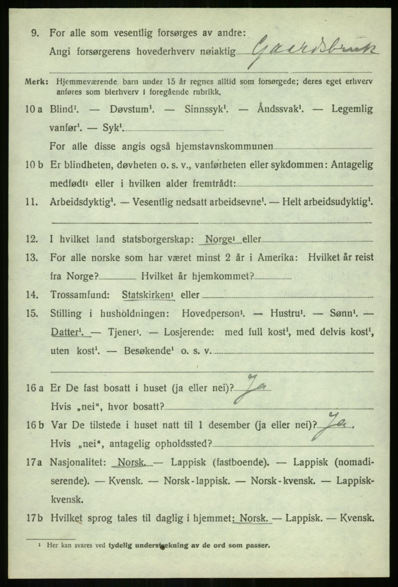 SATØ, 1920 census for Målselv, 1920, p. 1780