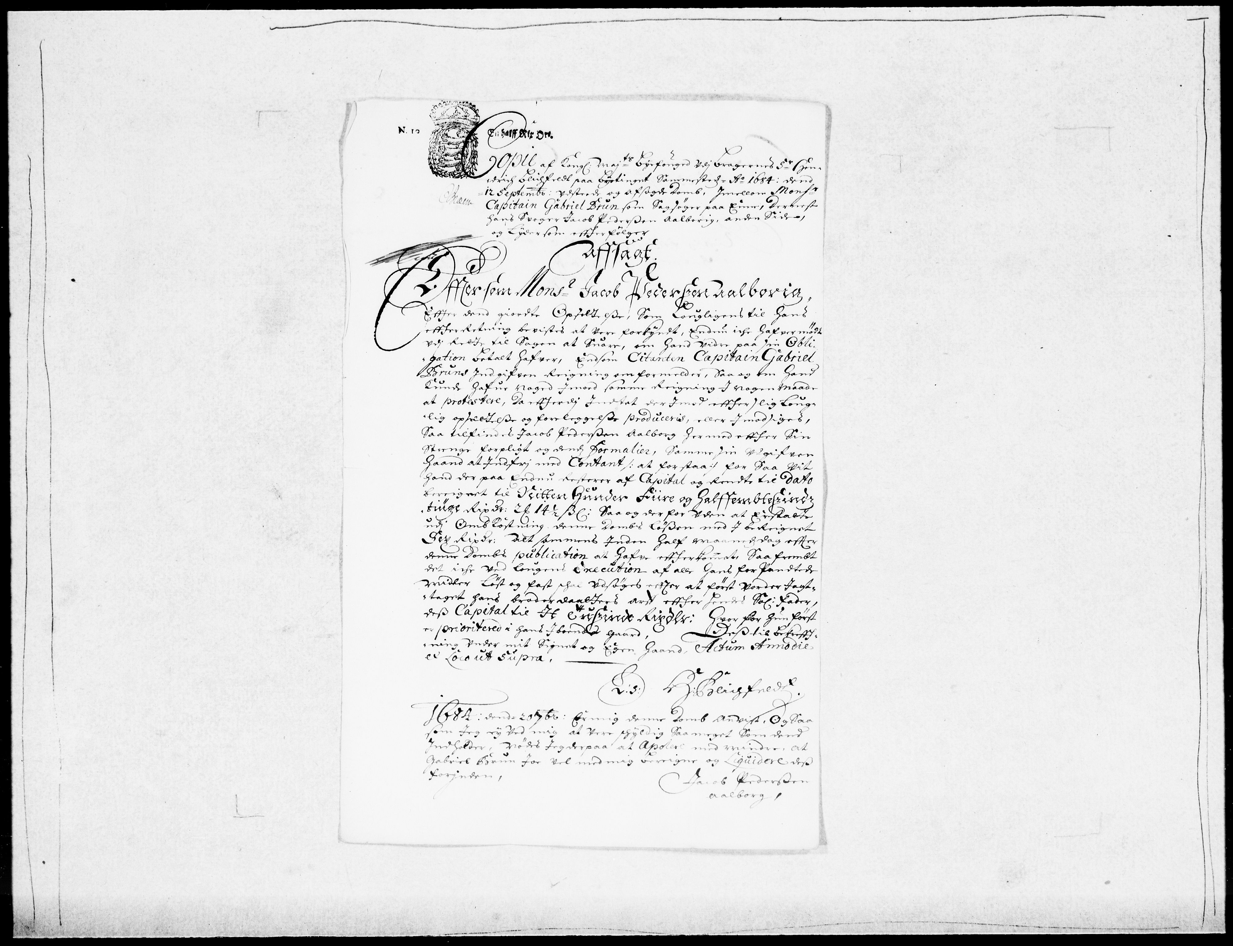 Danske Kanselli 1572-1799, AV/RA-EA-3023/F/Fc/Fcc/Fcca/L0042: Norske innlegg 1572-1799, 1688-1689, p. 5