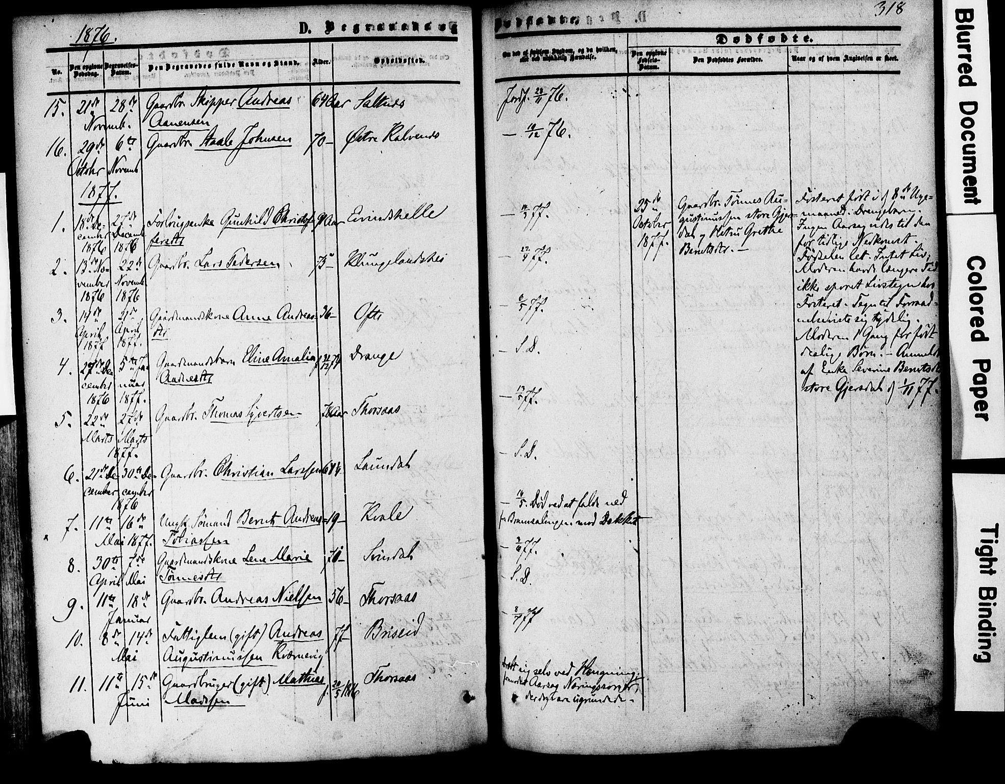 Herad sokneprestkontor, AV/SAK-1111-0018/F/Fa/Faa/L0005: Parish register (official) no. A 5, 1853-1886, p. 318