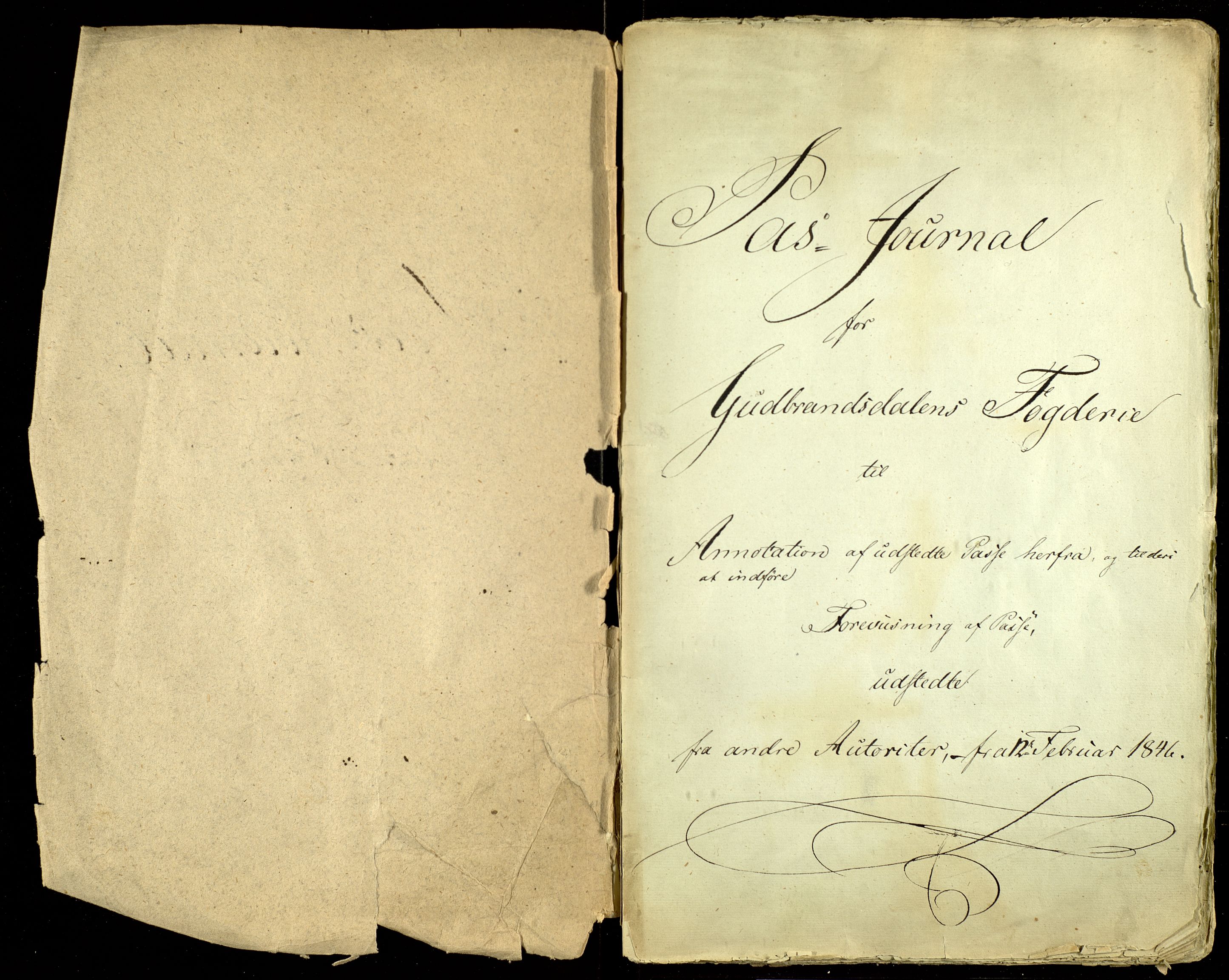 Gudbrandsdalen fogderi, AV/SAH-FOGDO-002/L/La/L0004: Passjournal, 1846-1859