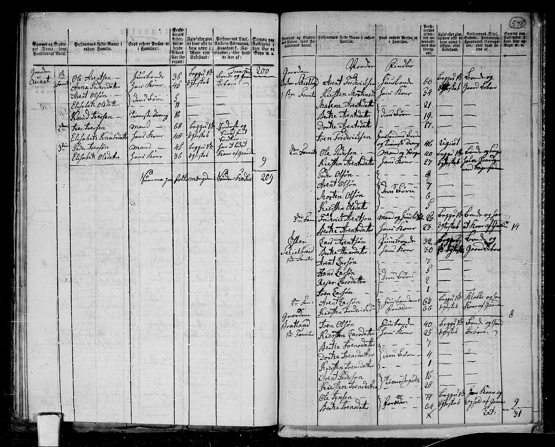 RA, 1801 census for 1736P Snåsa, 1801, p. 577b-578a