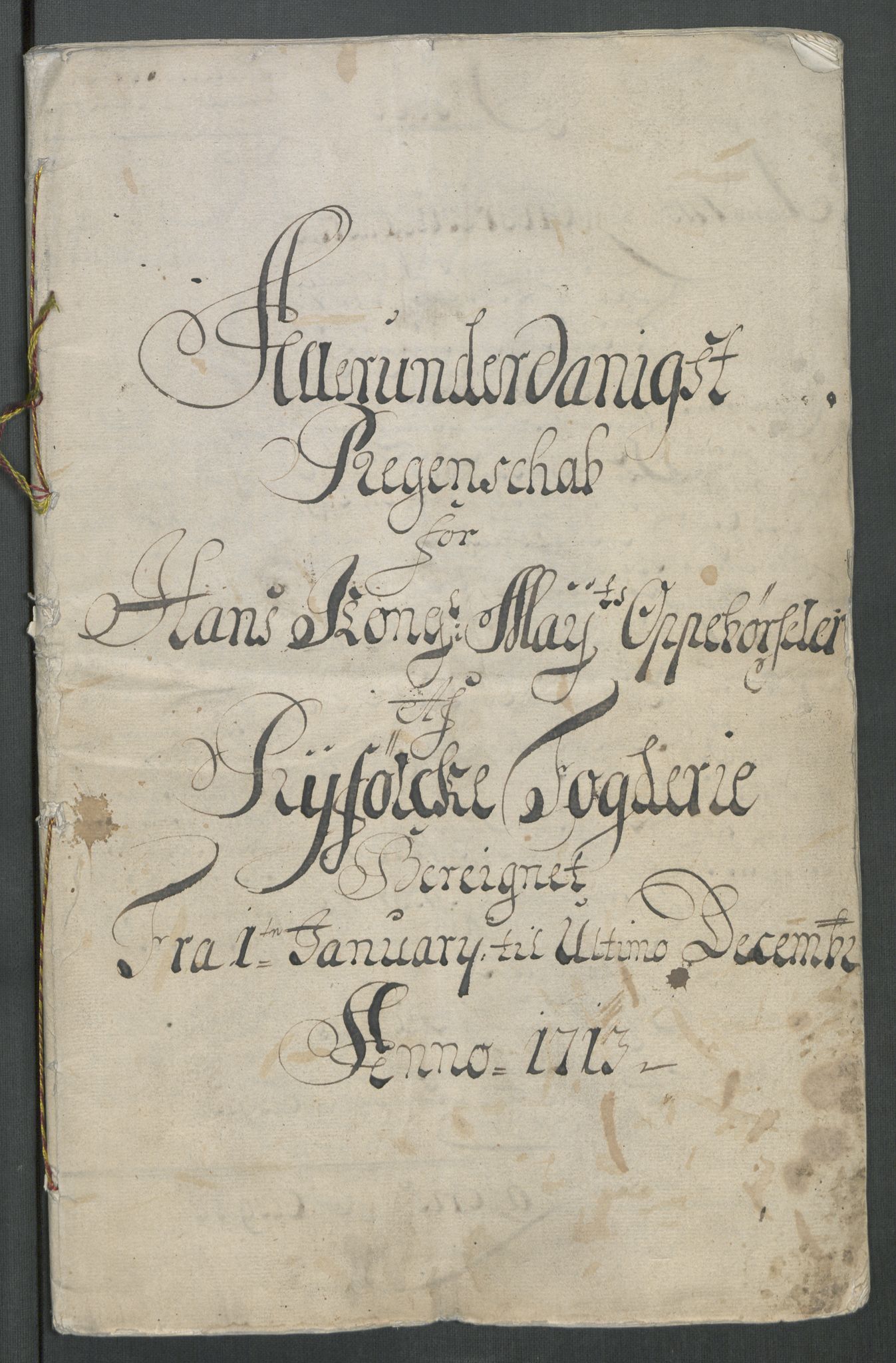 Rentekammeret inntil 1814, Reviderte regnskaper, Fogderegnskap, AV/RA-EA-4092/R47/L2866: Fogderegnskap Ryfylke, 1713, p. 3